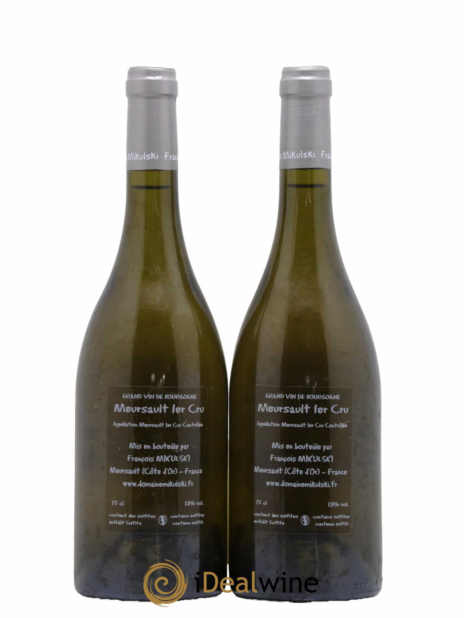 Meursault 1er Cru Goutte d'Or François Mikulski 2014 - Lot de 2 bouteilles - 1