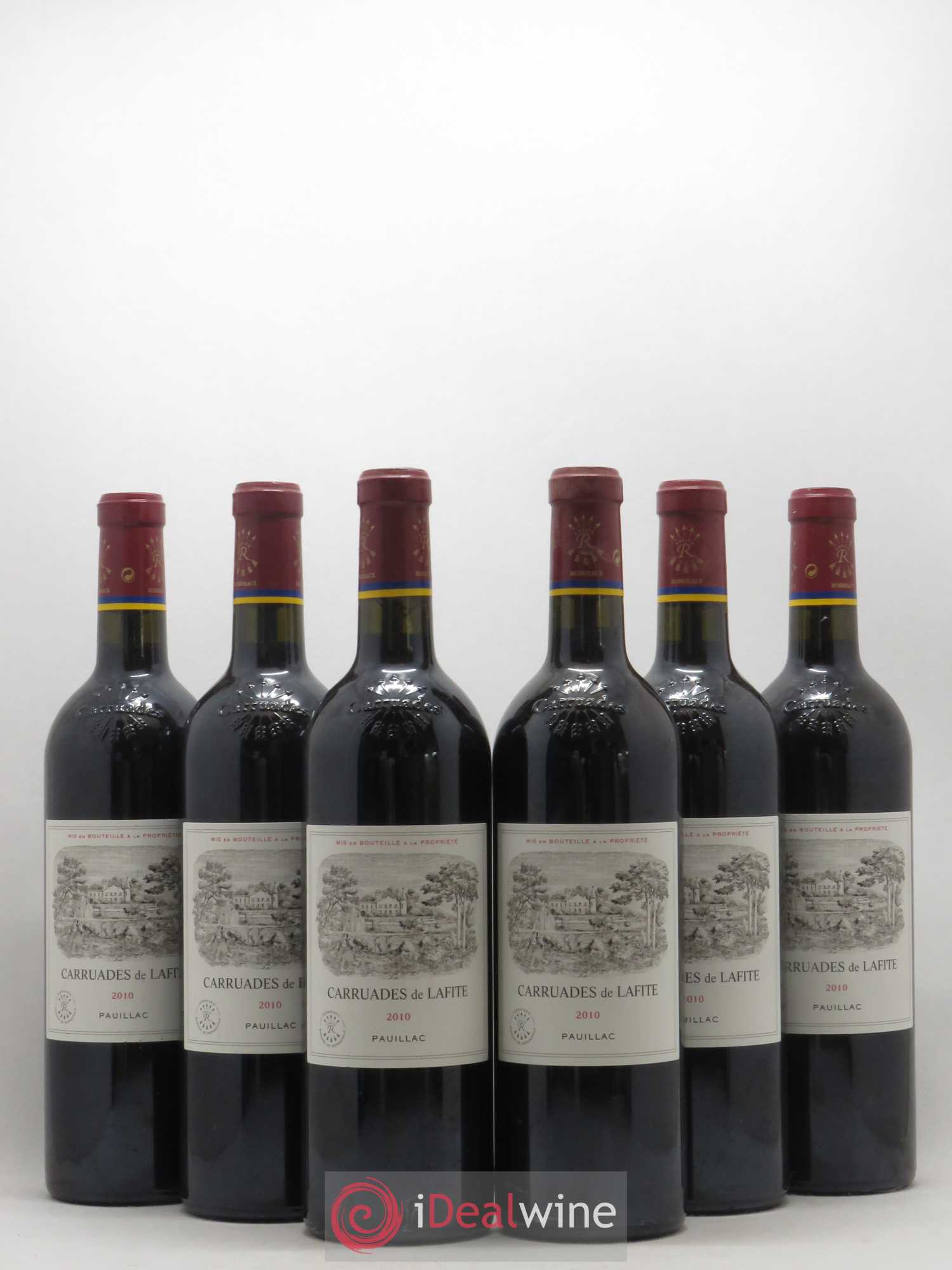 Carruades de Lafite Rothschild Second Vin 2010 - Lot de 6 bouteilles - 0