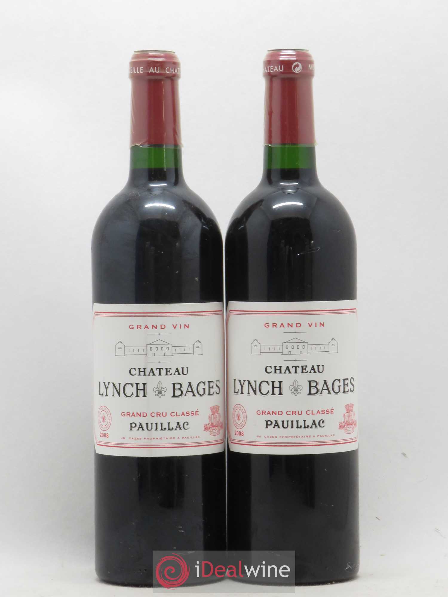 Château Lynch Bages 5ème Grand Cru Classé 2008 - Lot de 2 bouteilles - 0