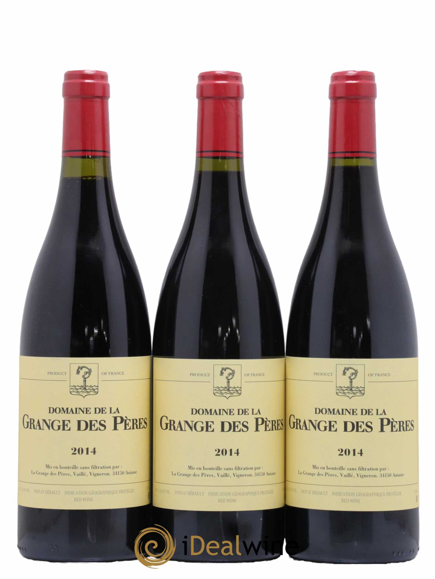 Pays d'Hérault Grange des Pères Laurent Vaillé 2014 - Lot de 3 bouteilles - 1
