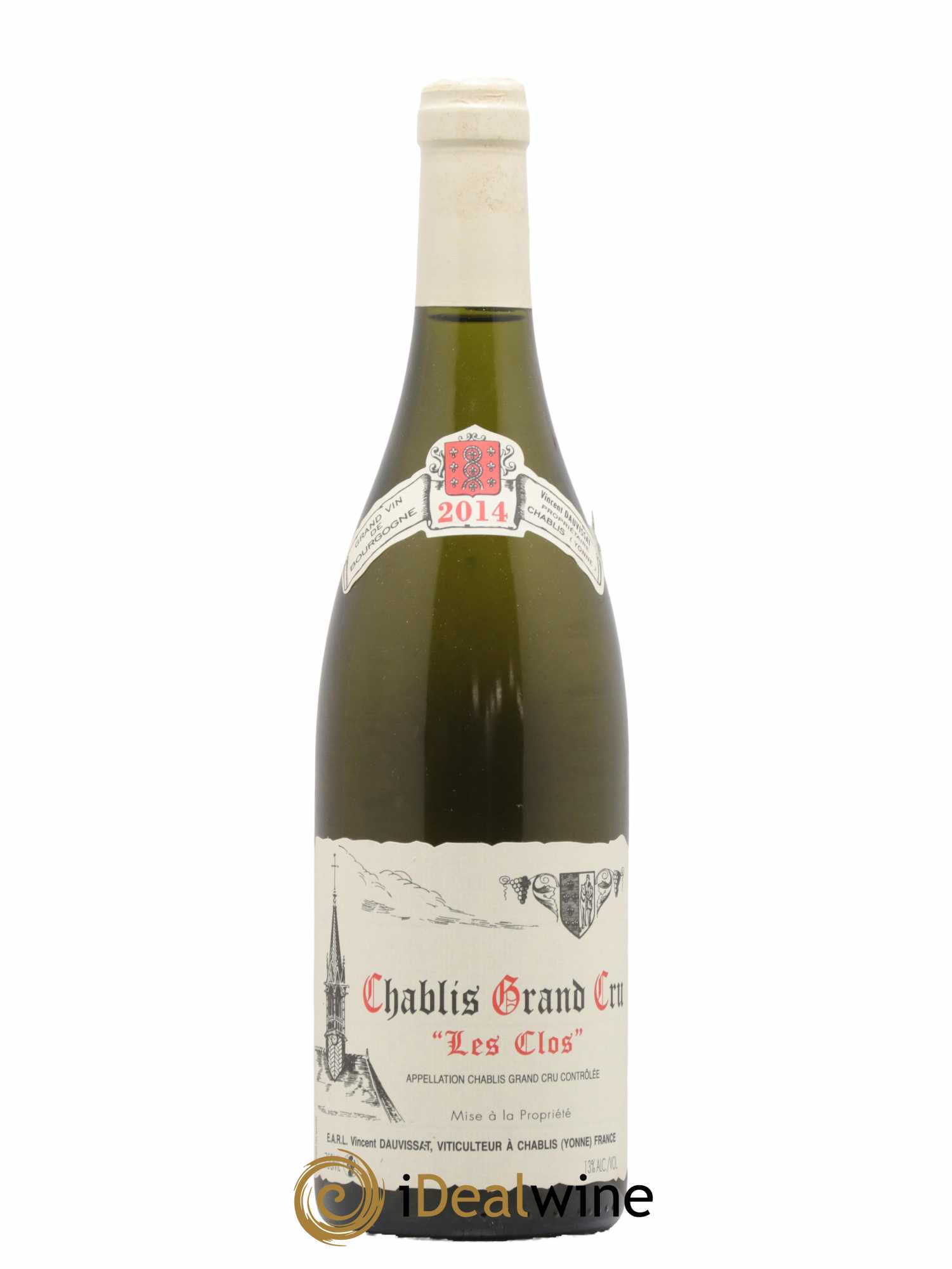 Chablis Grand Cru Les Clos Vincent Dauvissat (Domaine) 2014 - Lot de 1 bouteille - 0