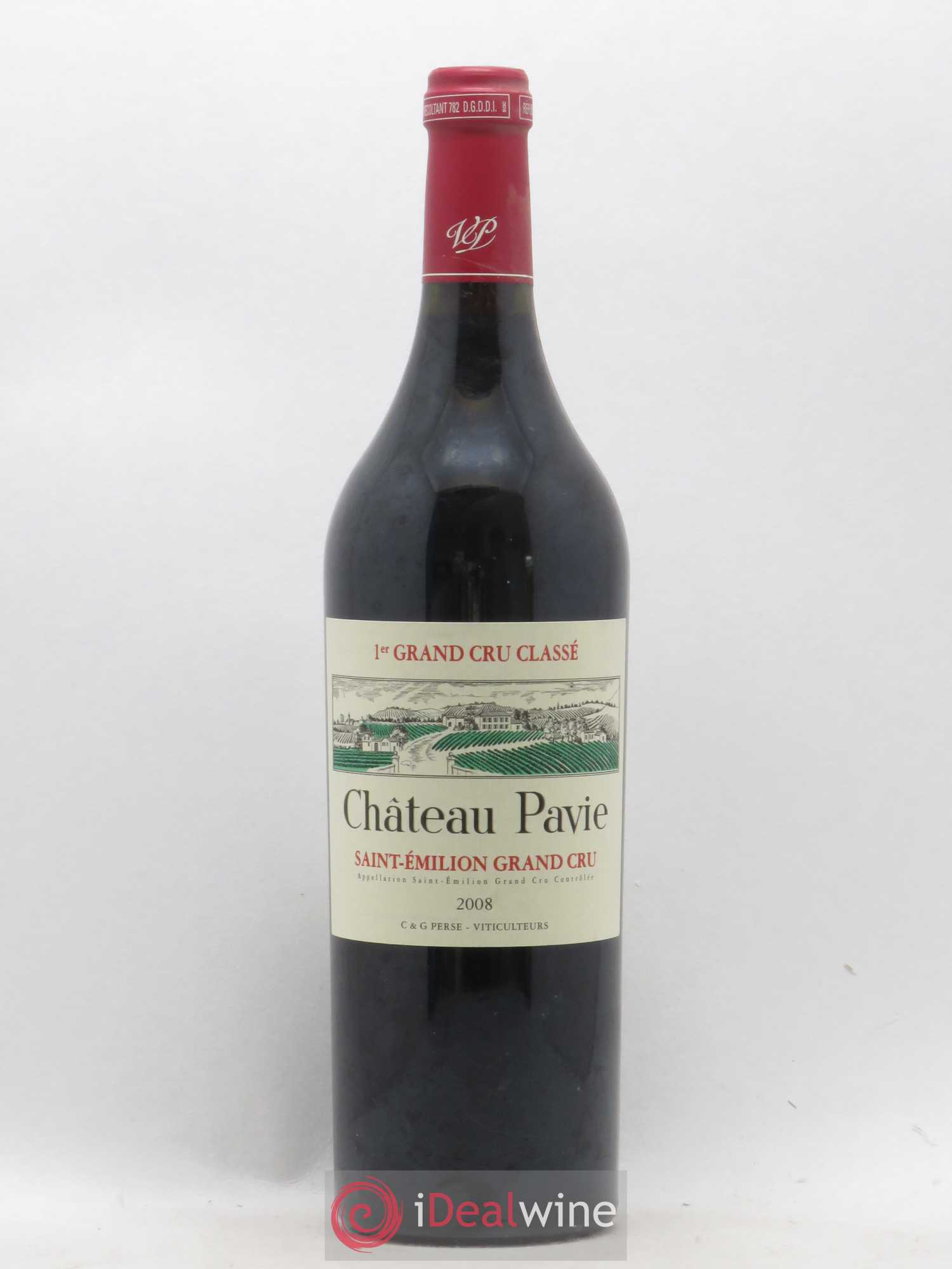 Château Pavie 1er Grand Cru Classé A 2008 - Lot de 1 bouteille - 0