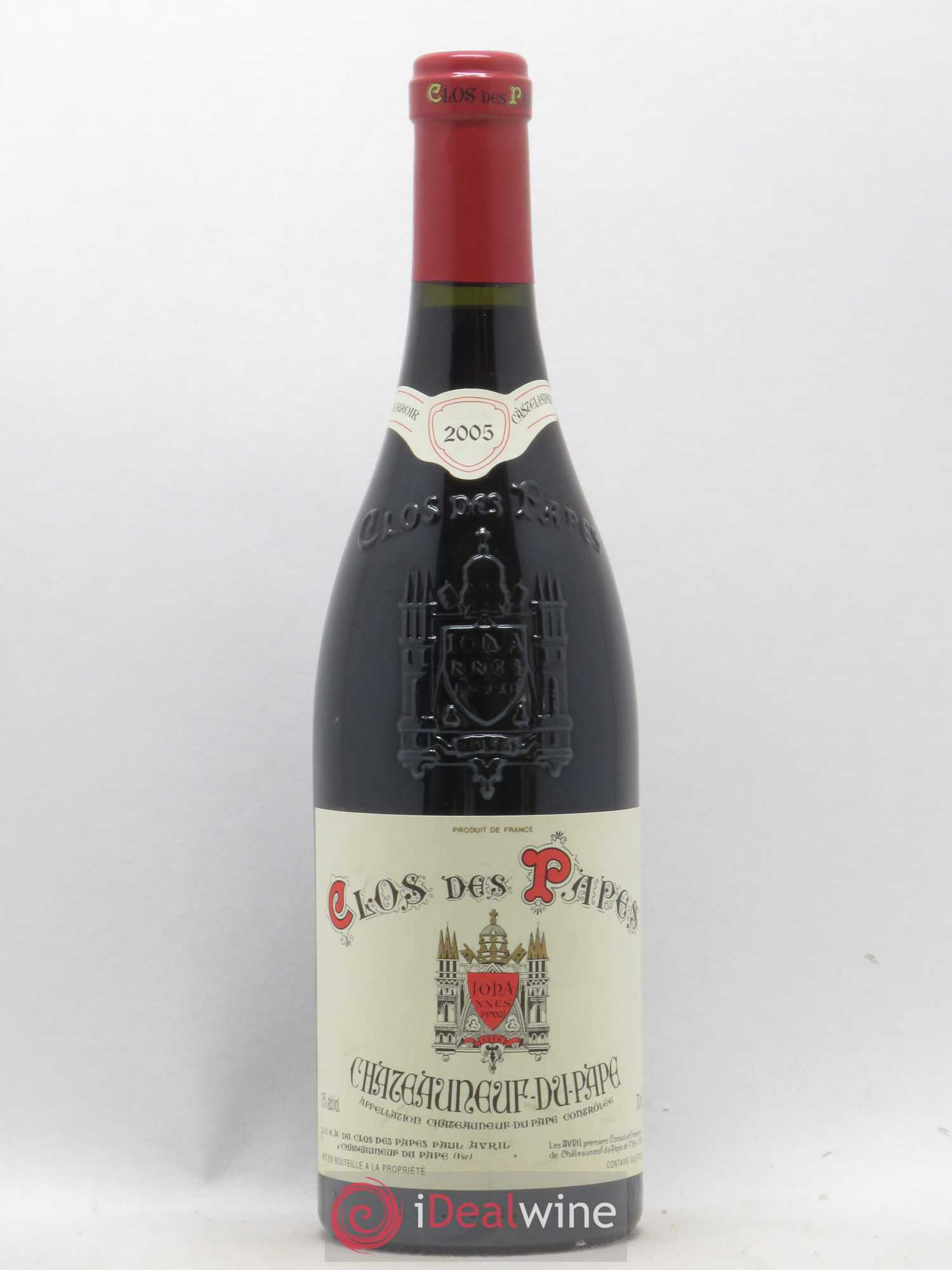 Châteauneuf-du-Pape Clos des Papes - Paul Avril 2005 - Lot de 1 bouteille - 0