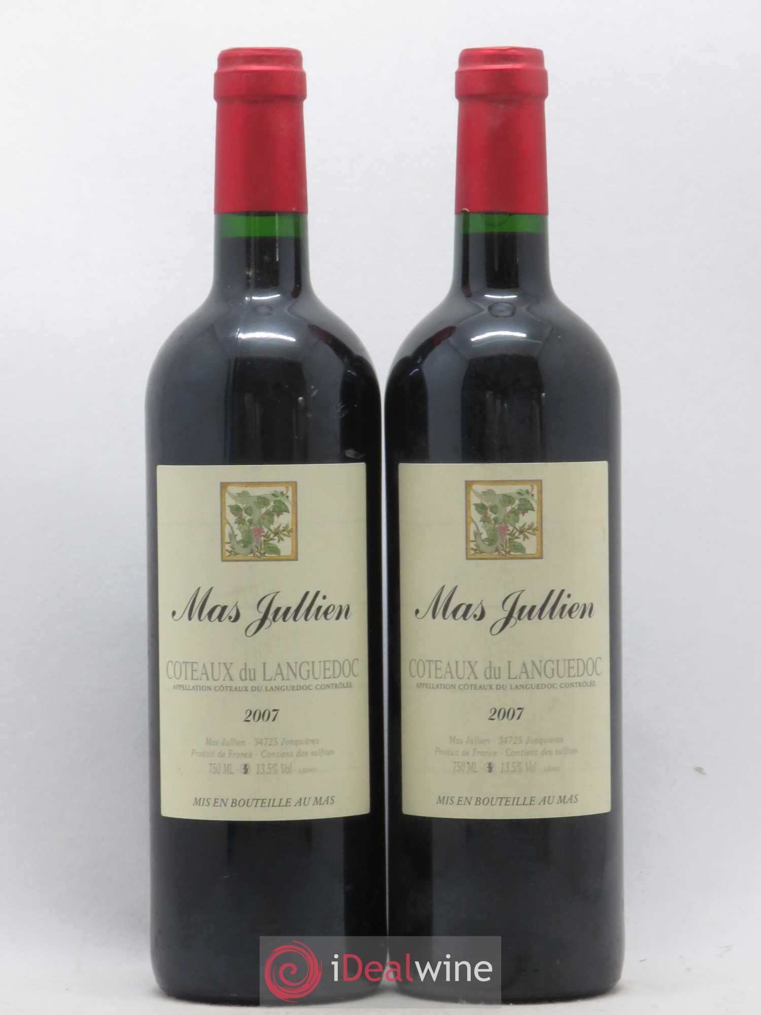 Terrasses du Larzac Mas Jullien Olivier Jullien 2007 - Lot de 2 bouteilles - 0
