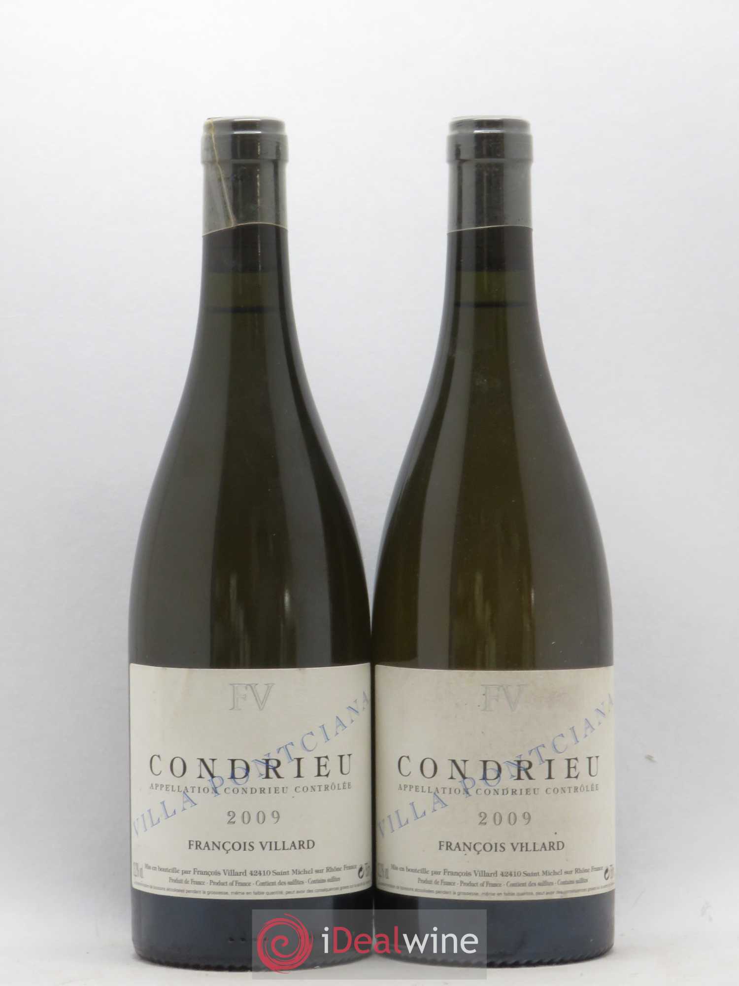 Condrieu Deponcins François Villard Villa Pontciana 2009 - Posten von 2 Flaschen - 0