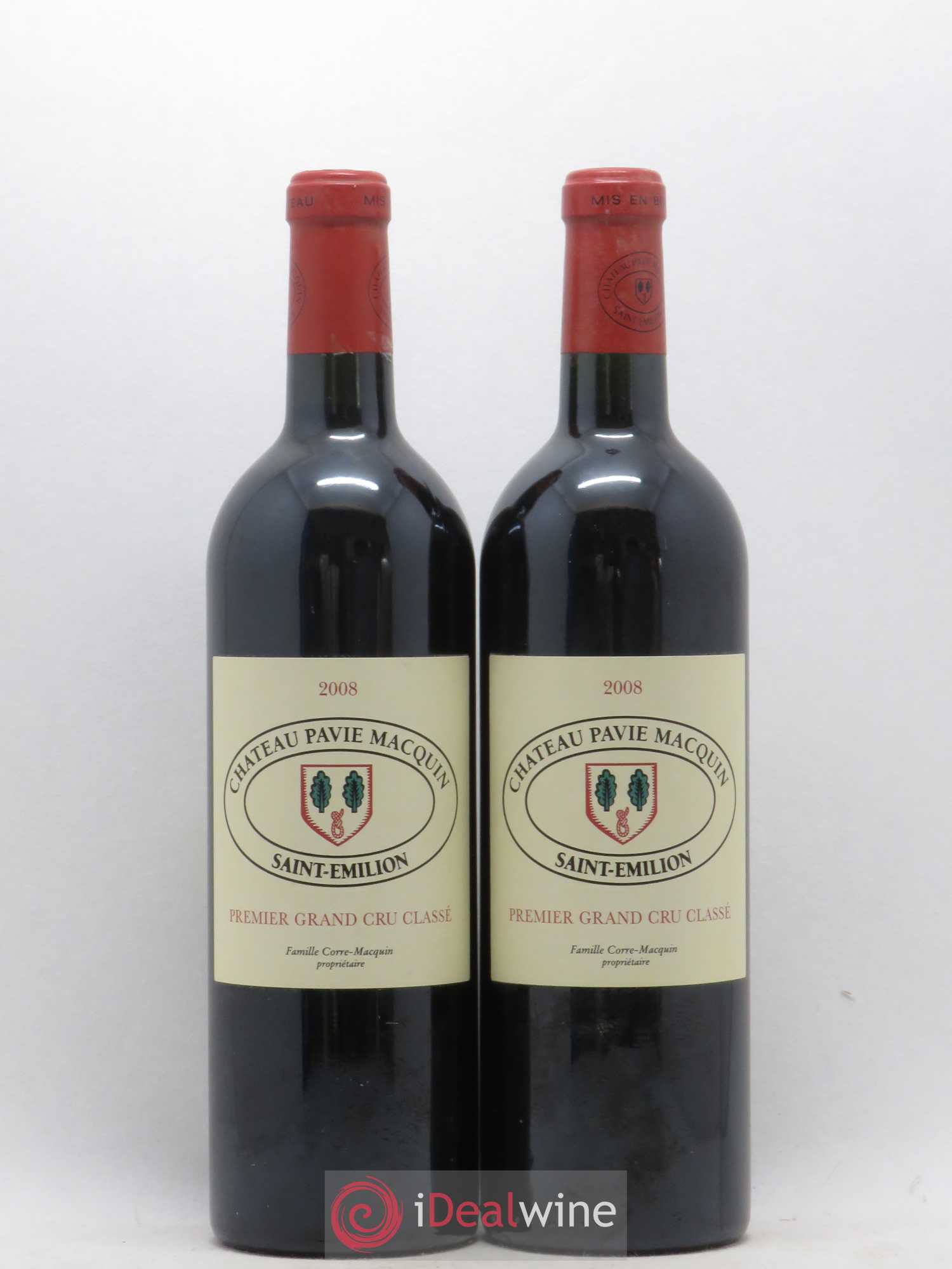 Château Pavie Macquin 1er Grand Cru Classé B 2008 - Lot de 2 bouteilles - 0