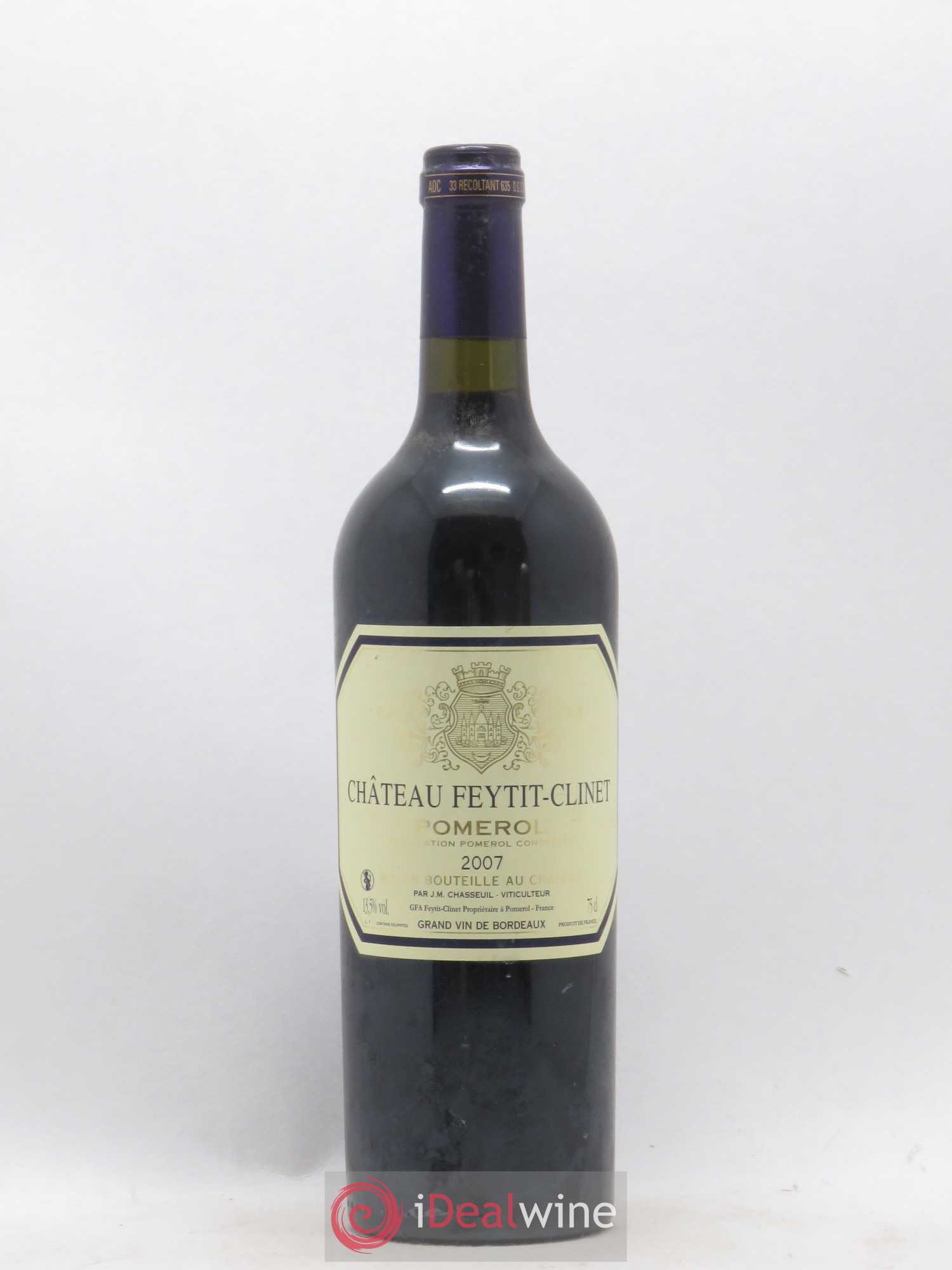 Château Feytit-Clinet 2007 - Lot de 1 bouteille - 0