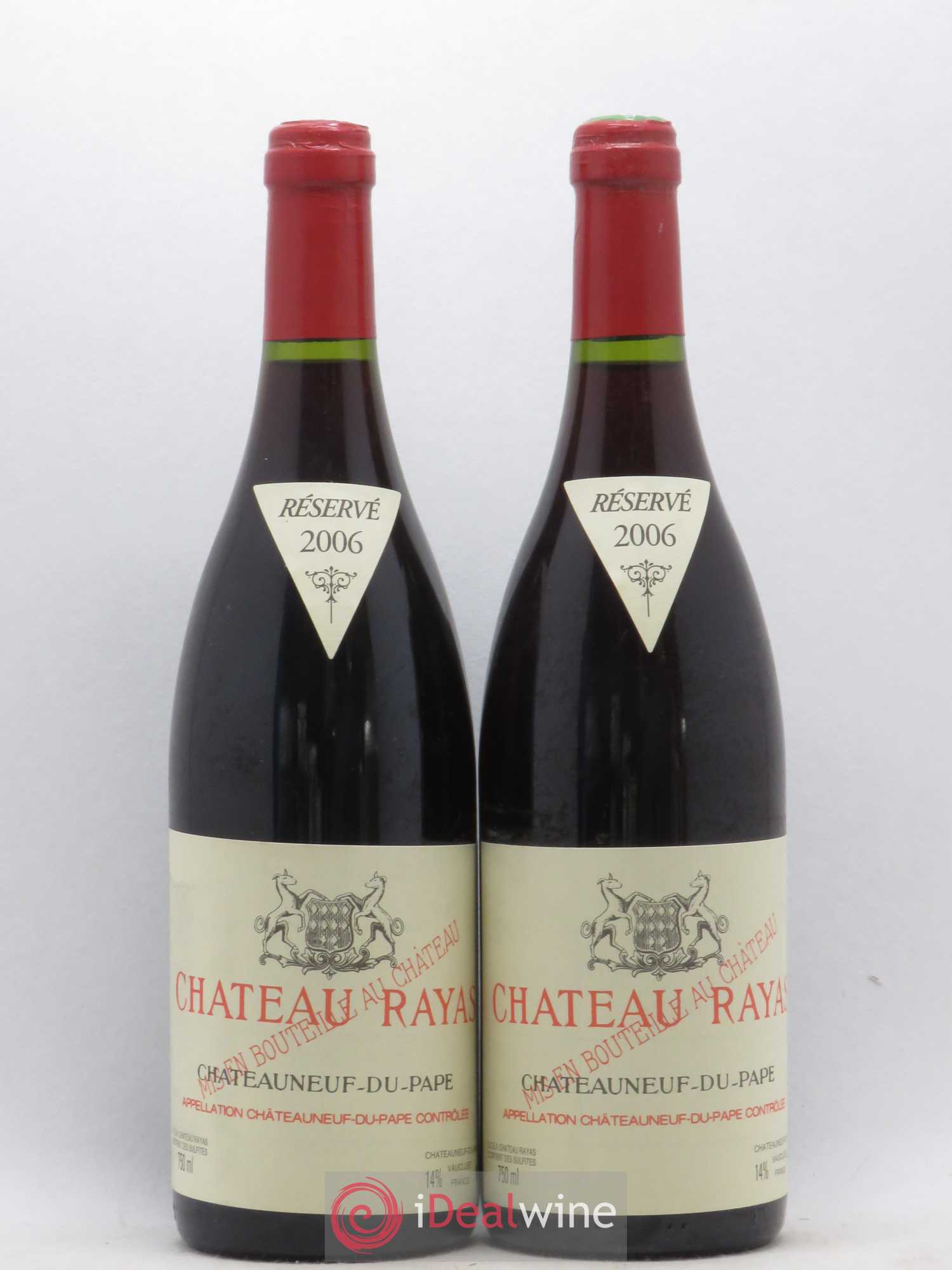 Châteauneuf-du-Pape Château Rayas Emmanuel Reynaud 2006 - Lot de 2 bouteilles - 0