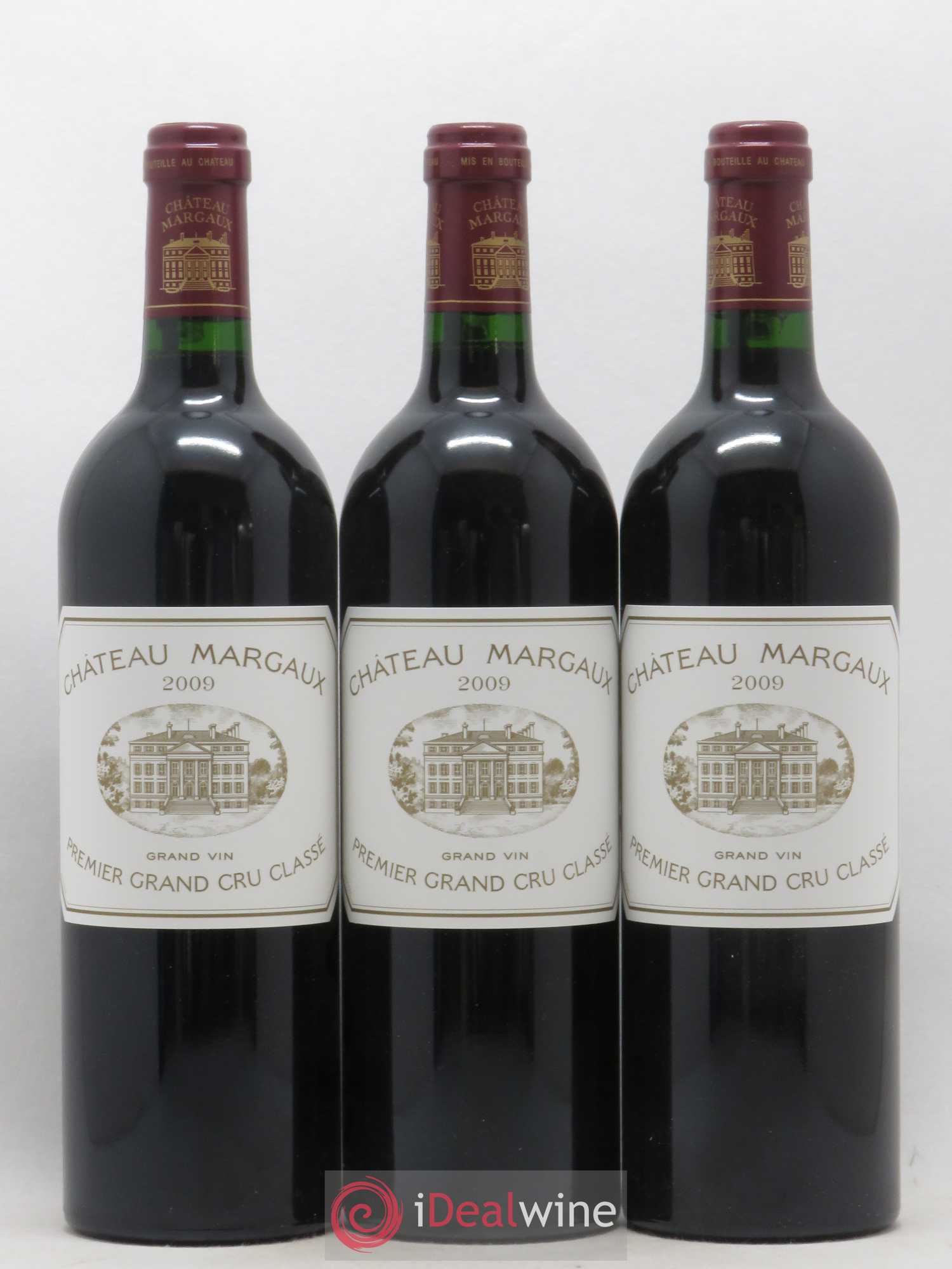 Château Margaux 1er Grand Cru Classé 2009 - Lot de 3 bouteilles - 0