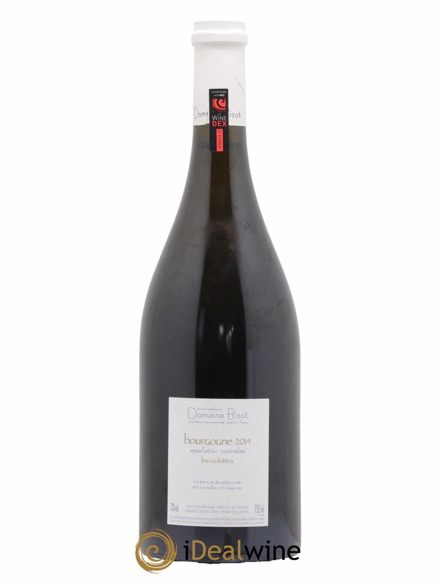 Bourgogne Les Violettes Bizot (Domaine)  2014 - Lot of 1 bottle - 1