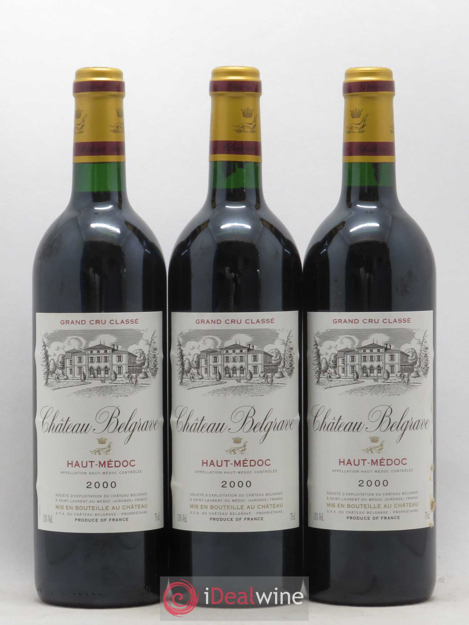 Château Belgrave 5ème Grand Cru Classé 2000 - Lot de 12 bouteilles - 4