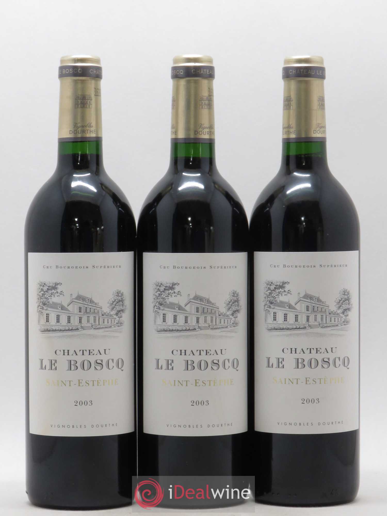 Château le Boscq Cru Bourgeois 2003 - Lot de 3 bouteilles - 0