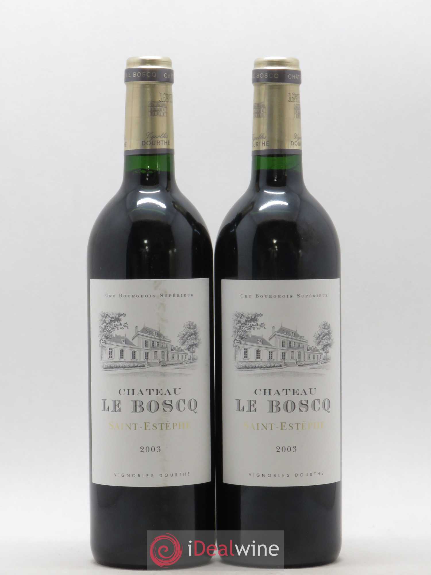 Château le Boscq Cru Bourgeois 2003 - Lot de 2 bouteilles - 0