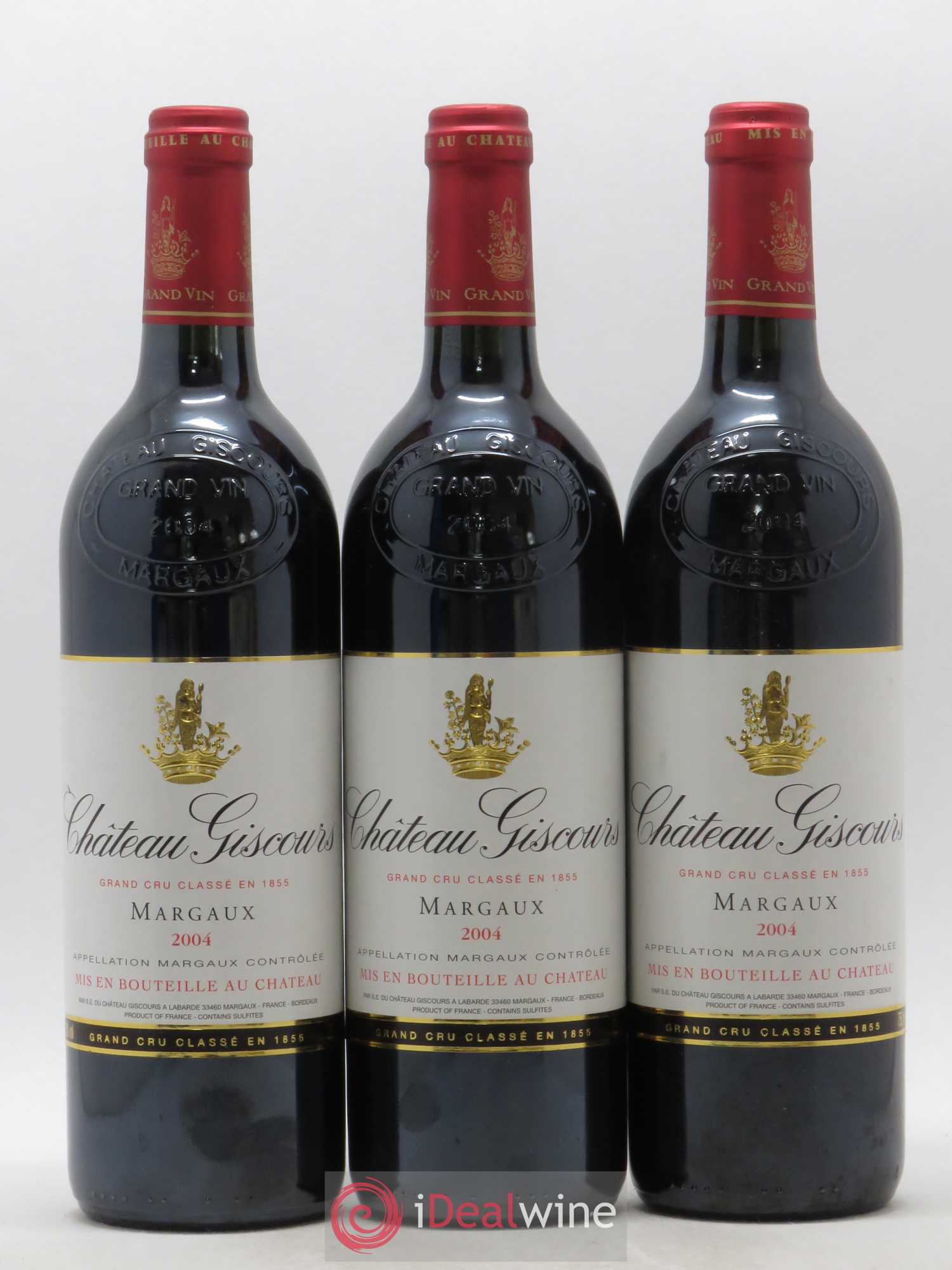 Château Giscours 3ème Grand Cru Classé 2004 - Lot de 3 bouteilles - 0