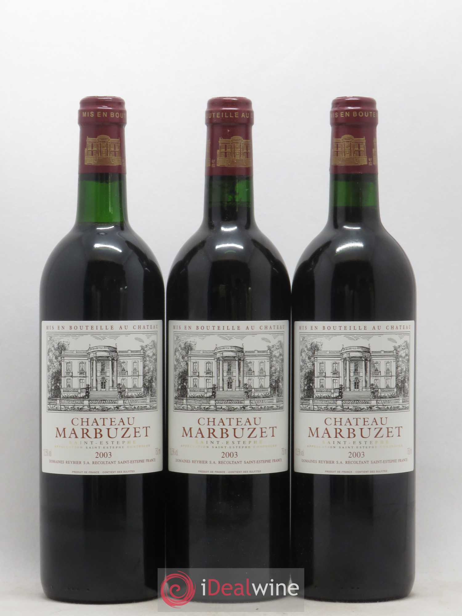 Saint-Estèphe Château Marbuzet 2003 - Lot de 12 bouteilles - 2