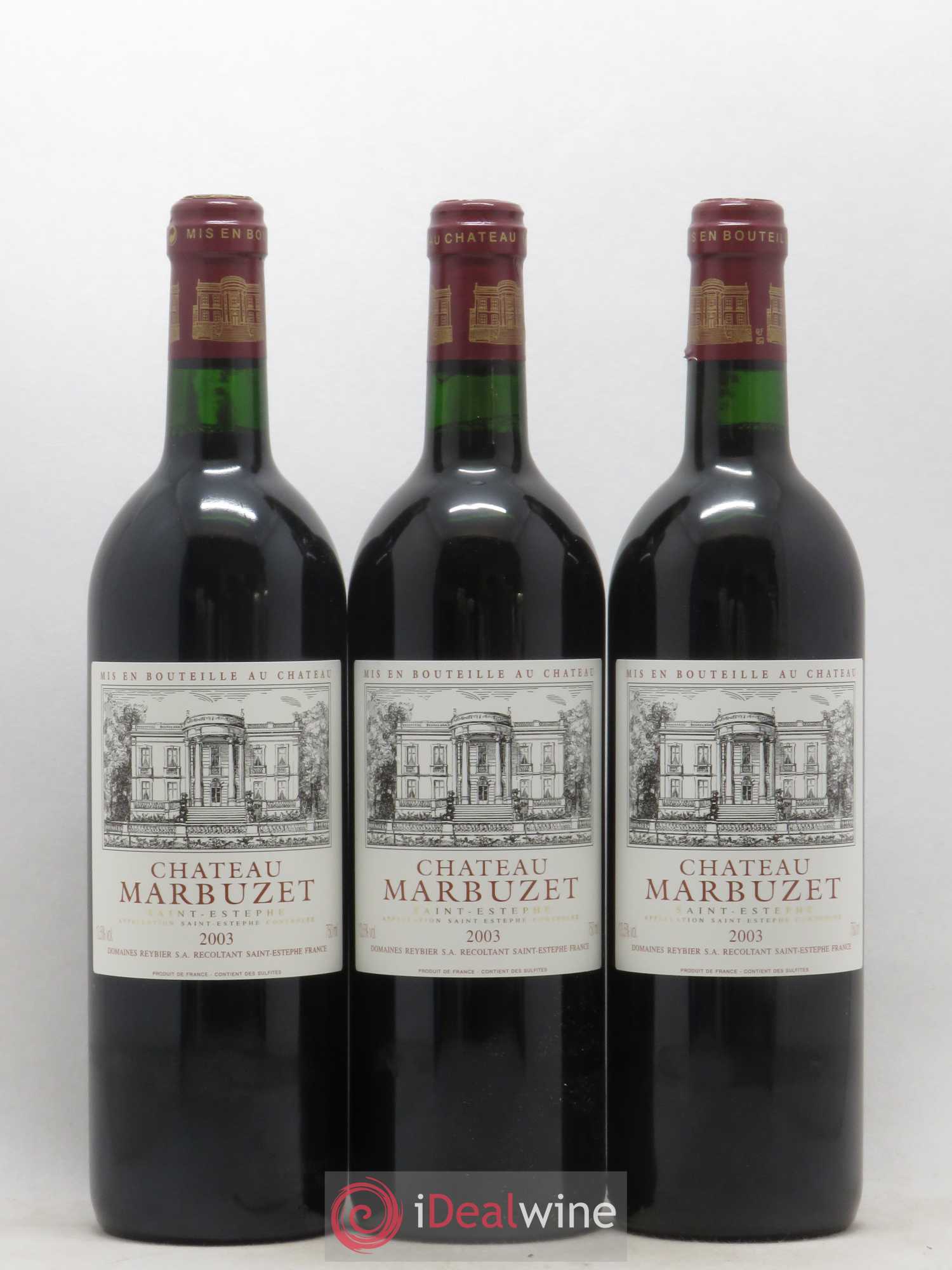 Saint-Estèphe Château Marbuzet 2003 - Lot de 12 bouteilles - 4