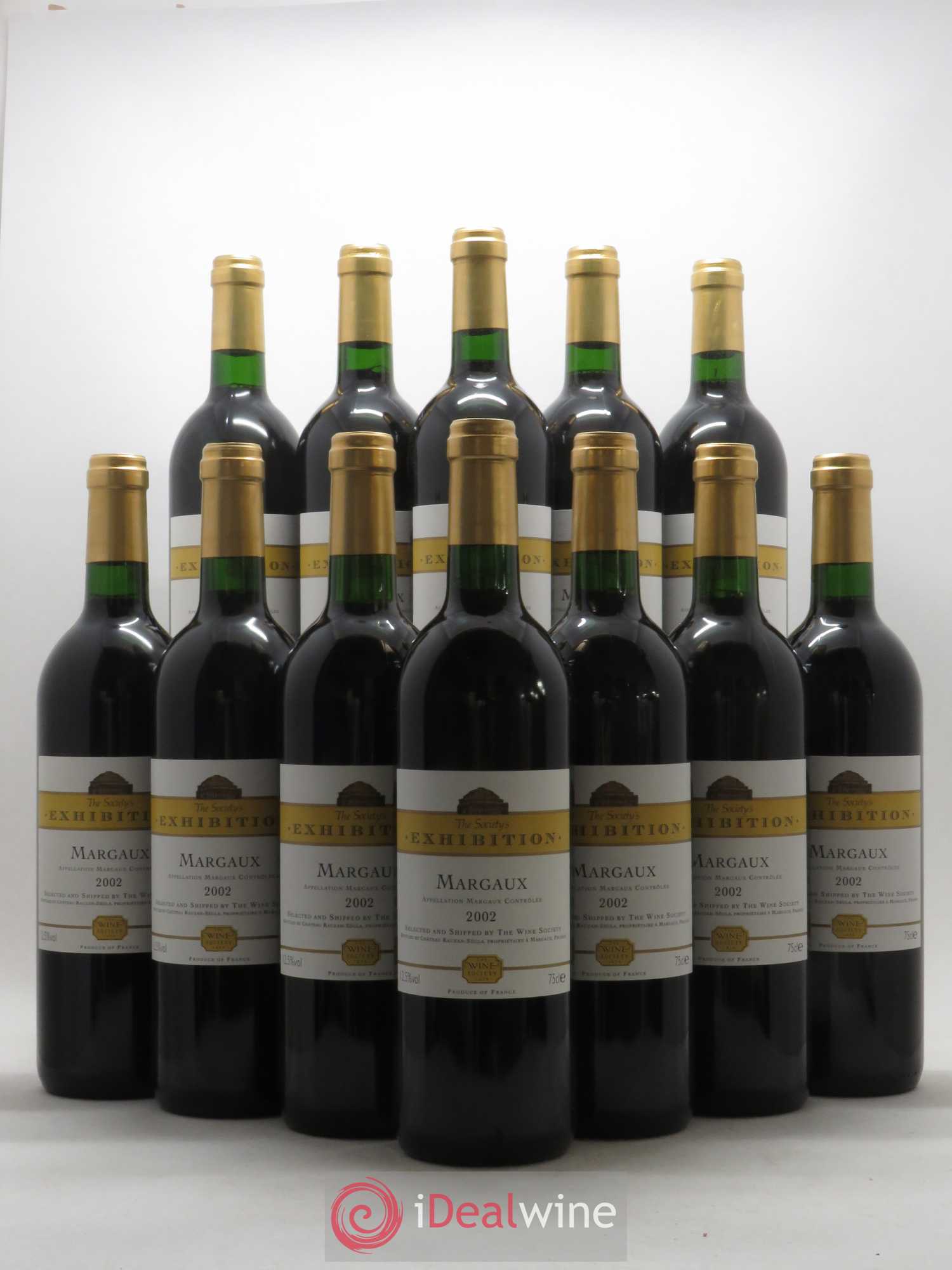 Bordeaux Margaux Exhibition par Rauzan Segla 2002 - Lot de 12 bouteilles - 0