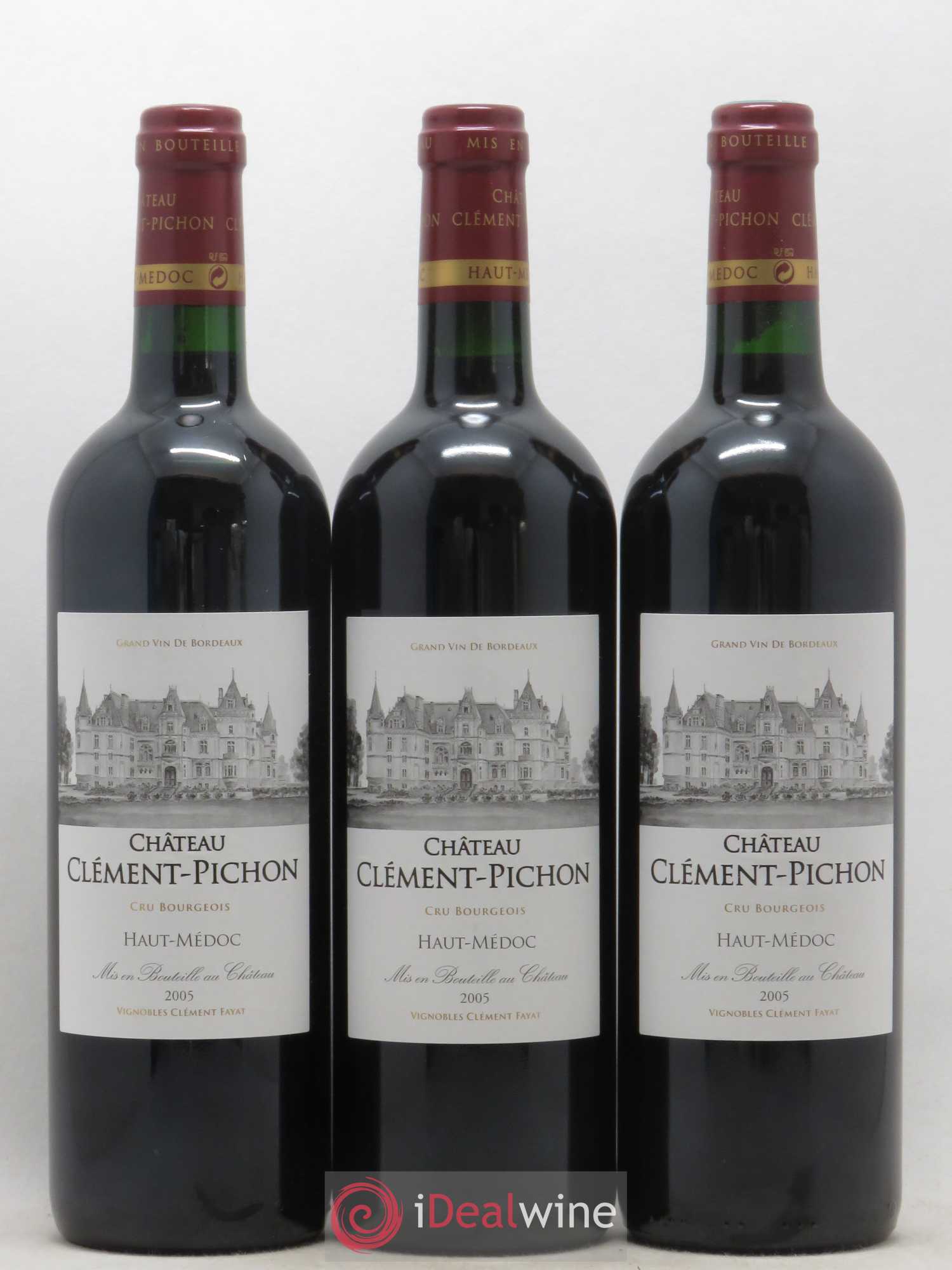 Château Clément-Pichon Cru Bourgeois 2005 - Lot de 12 bouteilles - 1