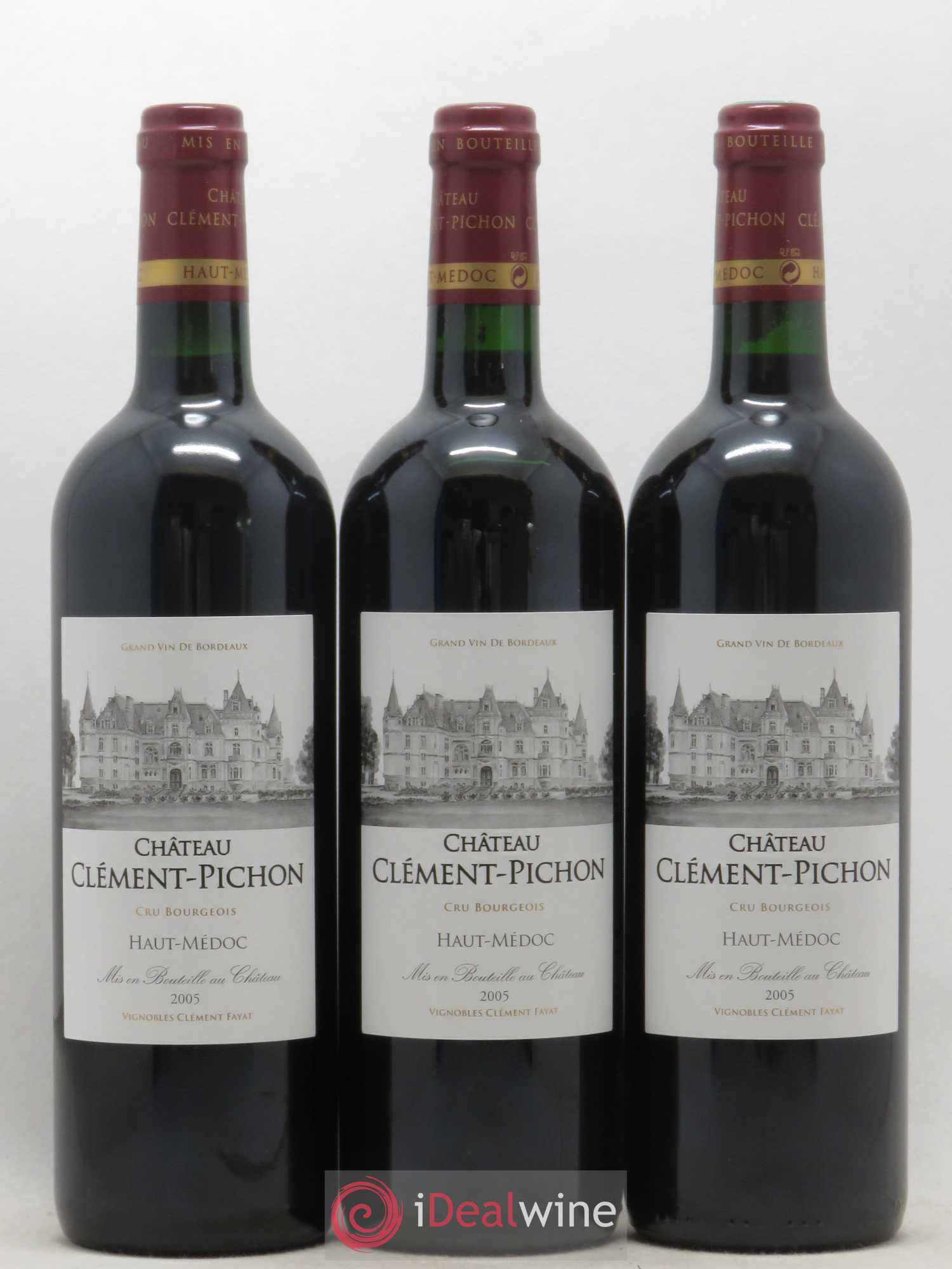 Château Clément-Pichon Cru Bourgeois 2005 - Lot de 12 bouteilles - 2
