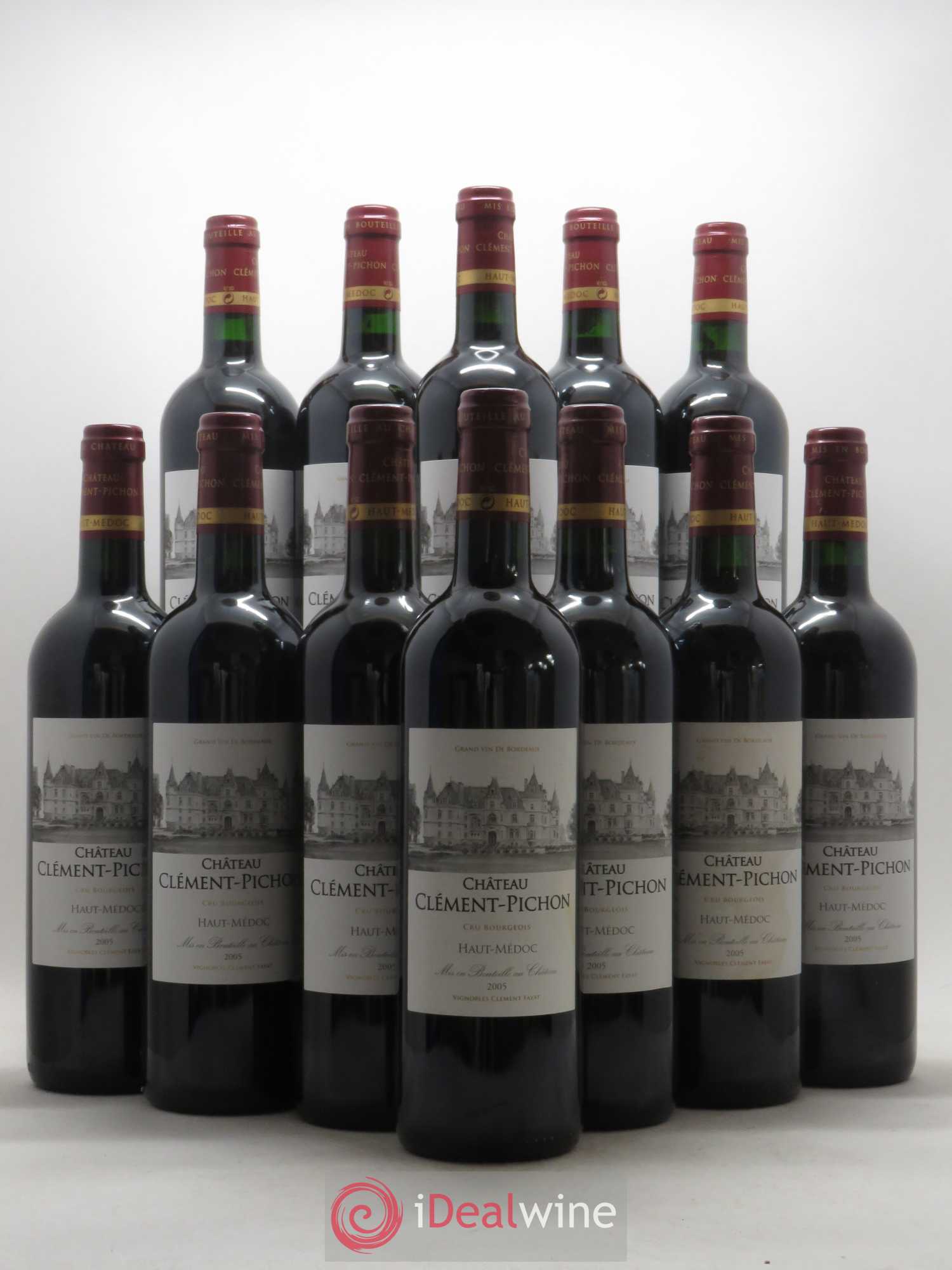 Château Clément-Pichon Cru Bourgeois 2005 - Lot de 12 bouteilles - 0