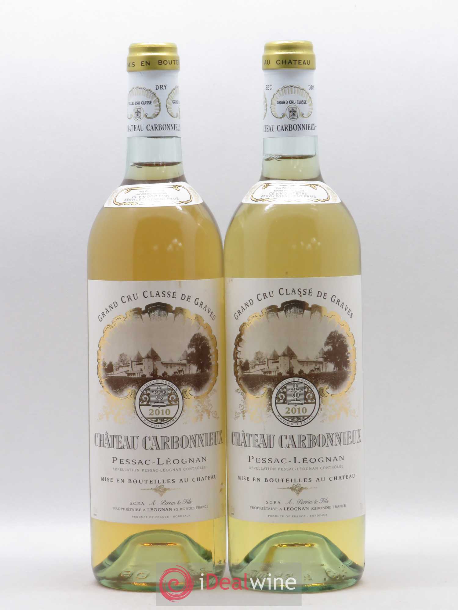 Château Carbonnieux Cru Classé de Graves 2010 - Lot de 2 bouteilles - 0
