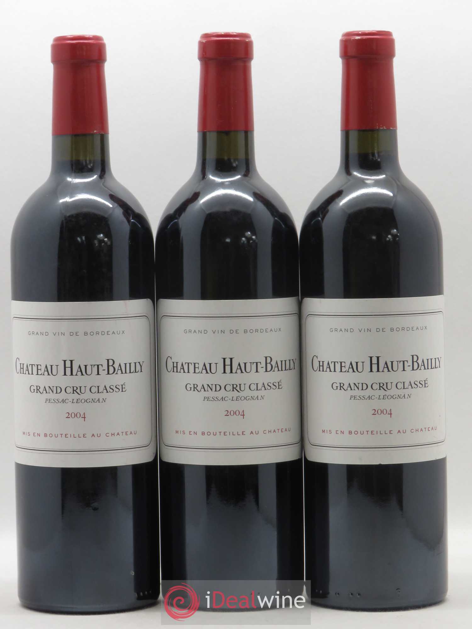 Château Haut-Bailly Cru Classé de Graves 2004 - Lot de 3 bouteilles - 0