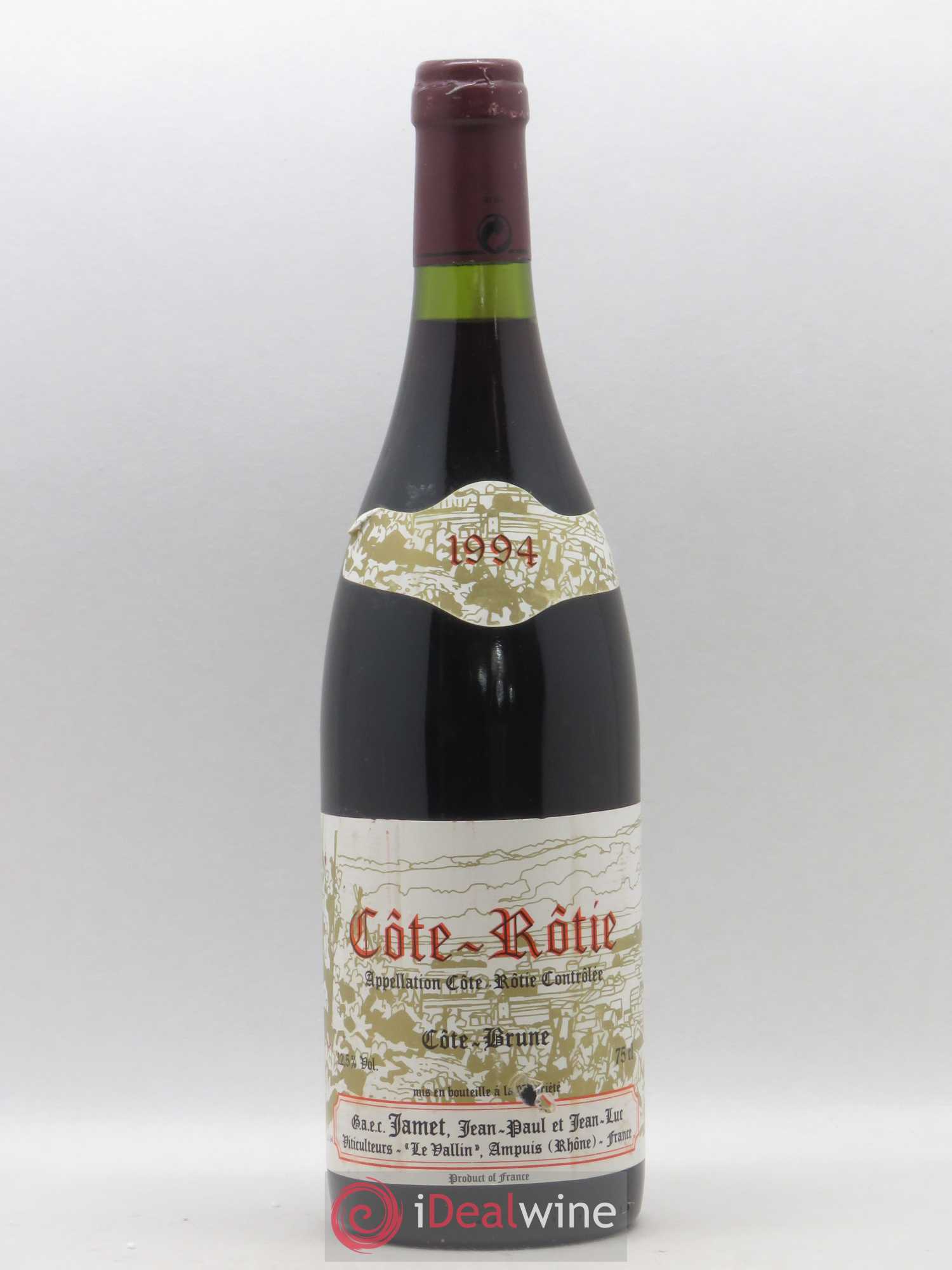 Côte-Rôtie Côte Brune Jamet (Domaine) 1994 - Lot de 1 bouteille - 0