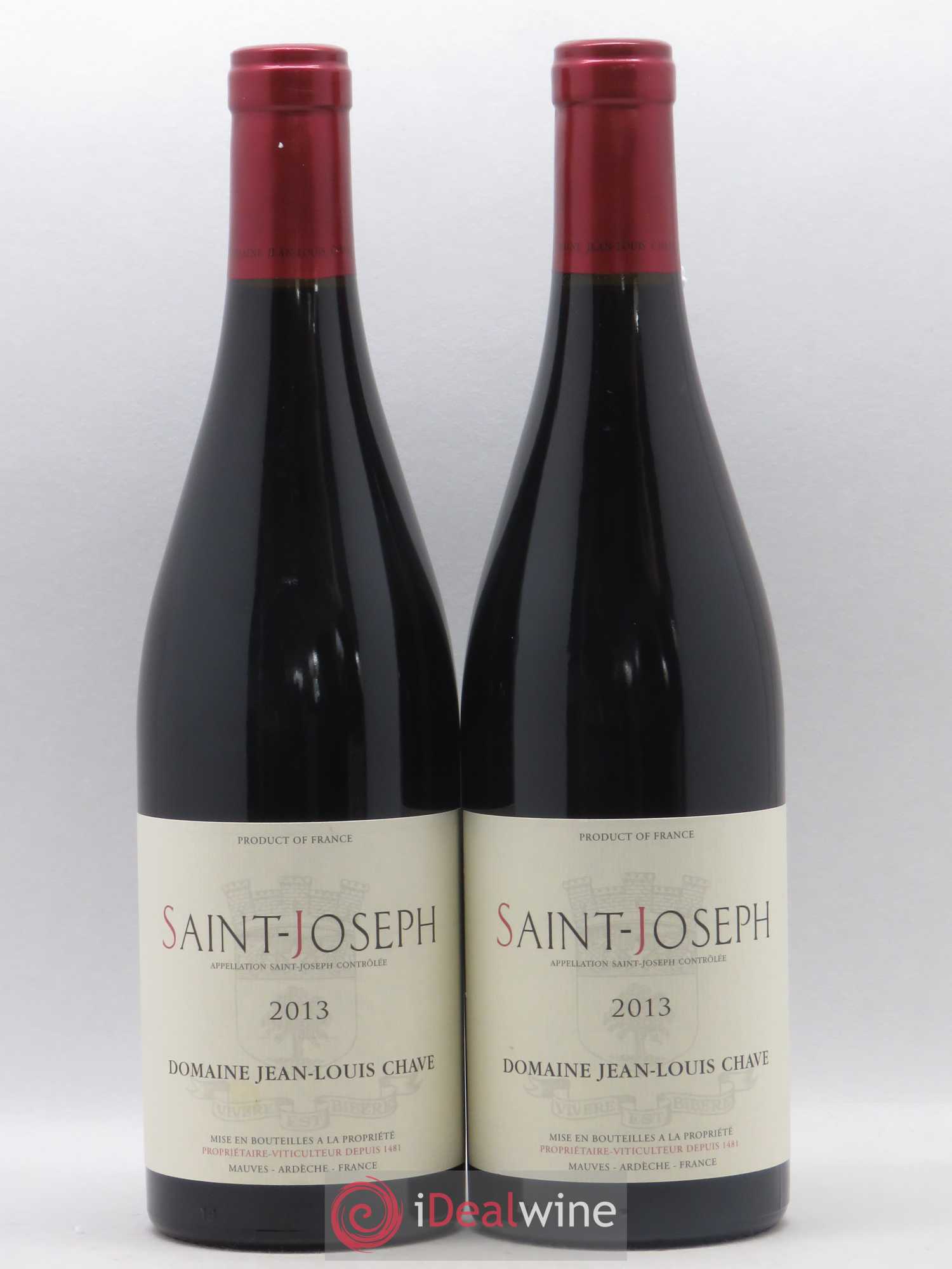 Saint-Joseph Jean-Louis Chave 2013 - Lot de 2 bouteilles - 0