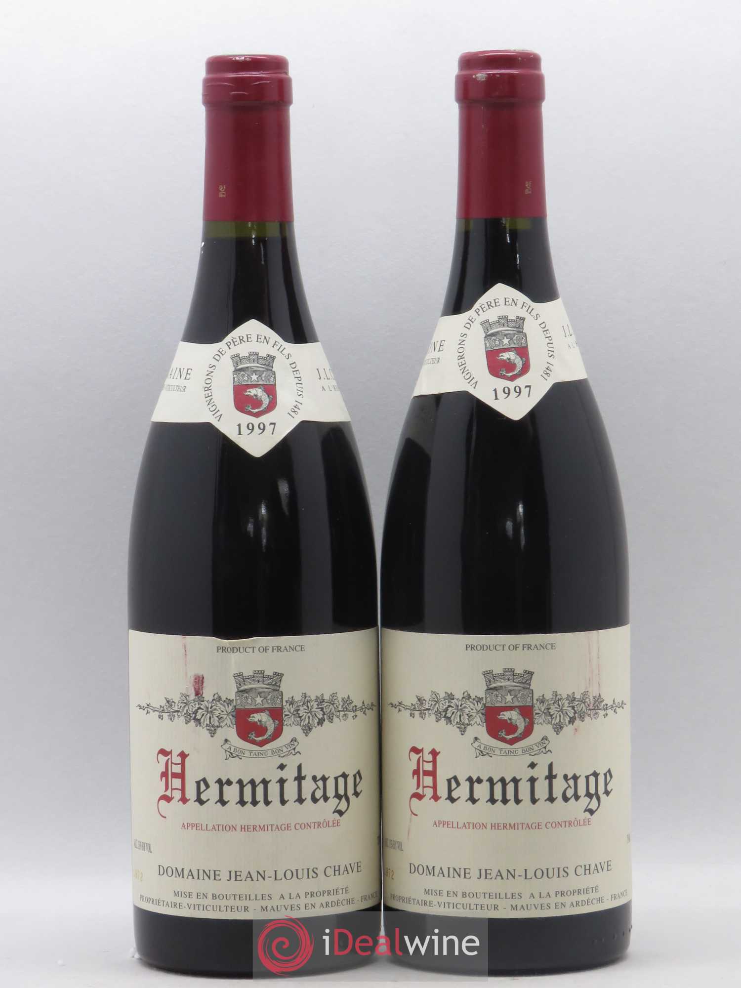 Hermitage Jean-Louis Chave 1997 - Lot de 2 bouteilles - 0