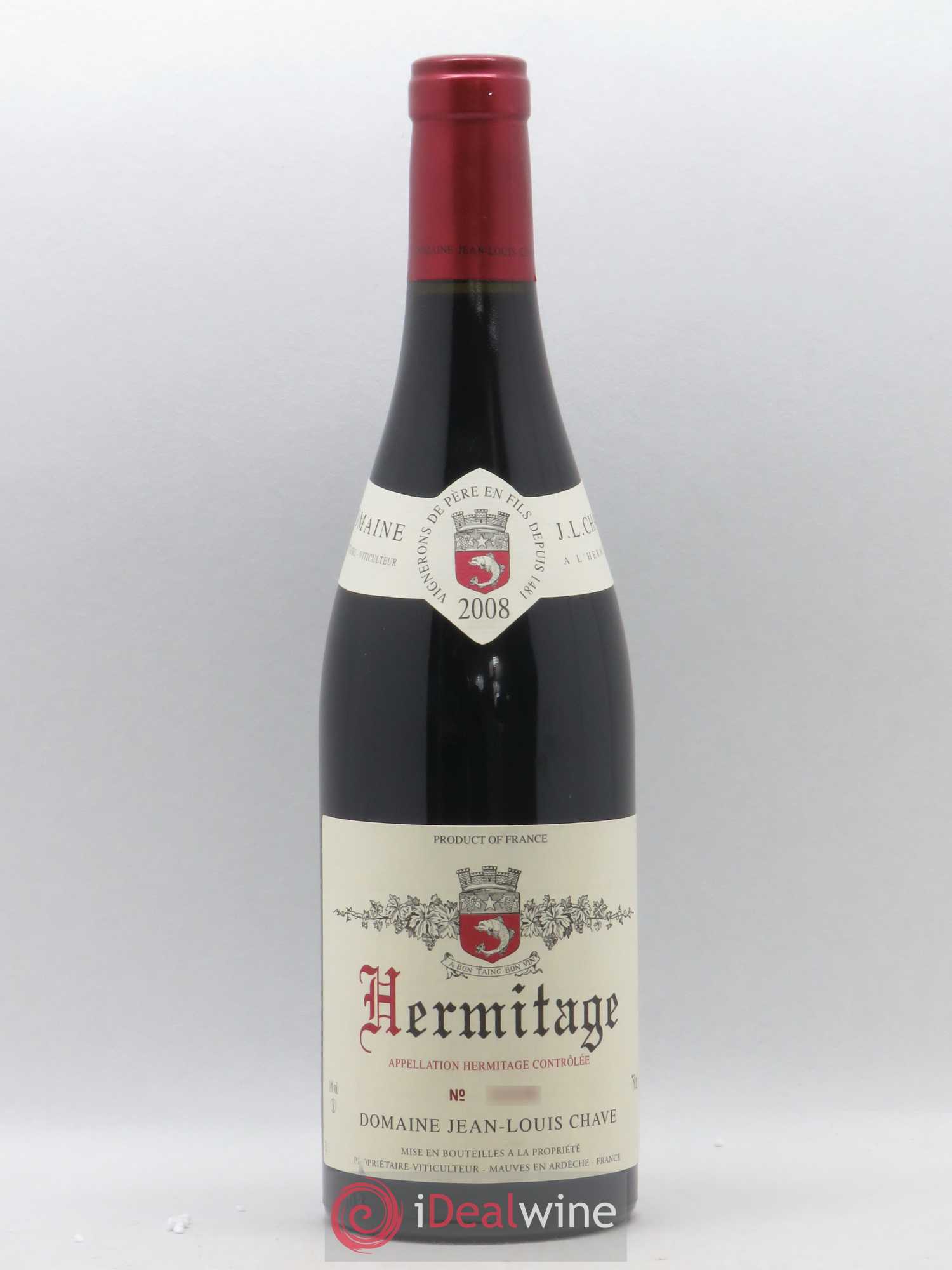 Hermitage Jean-Louis Chave 2008 - Lot de 1 bouteille - 0