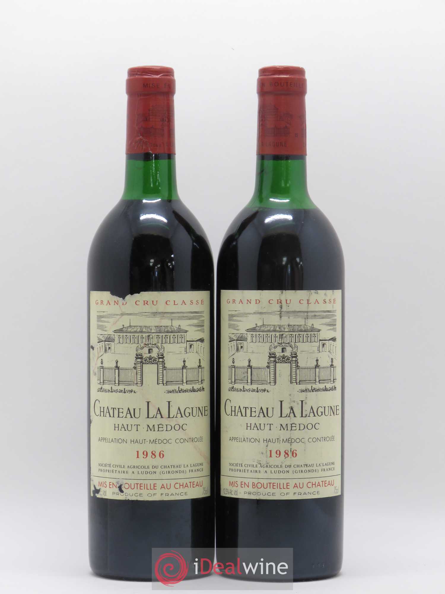 Château la Lagune 3ème Grand Cru Classé 1986 - Lot de 2 bouteilles - 0