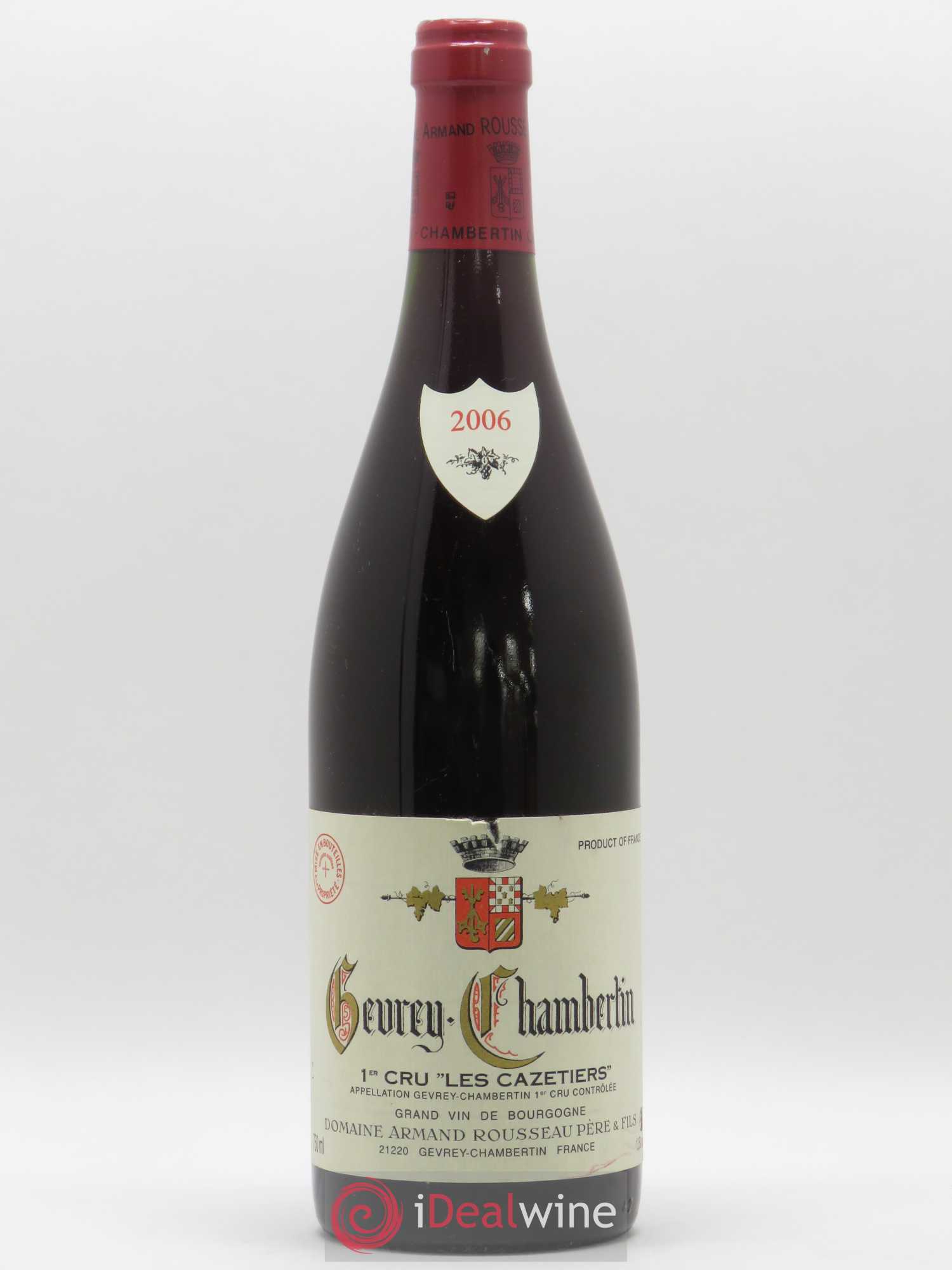 Gevrey-Chambertin 1er Cru Les Cazetiers Armand Rousseau (Domaine) 2006 - Lot de 1 bouteille - 0