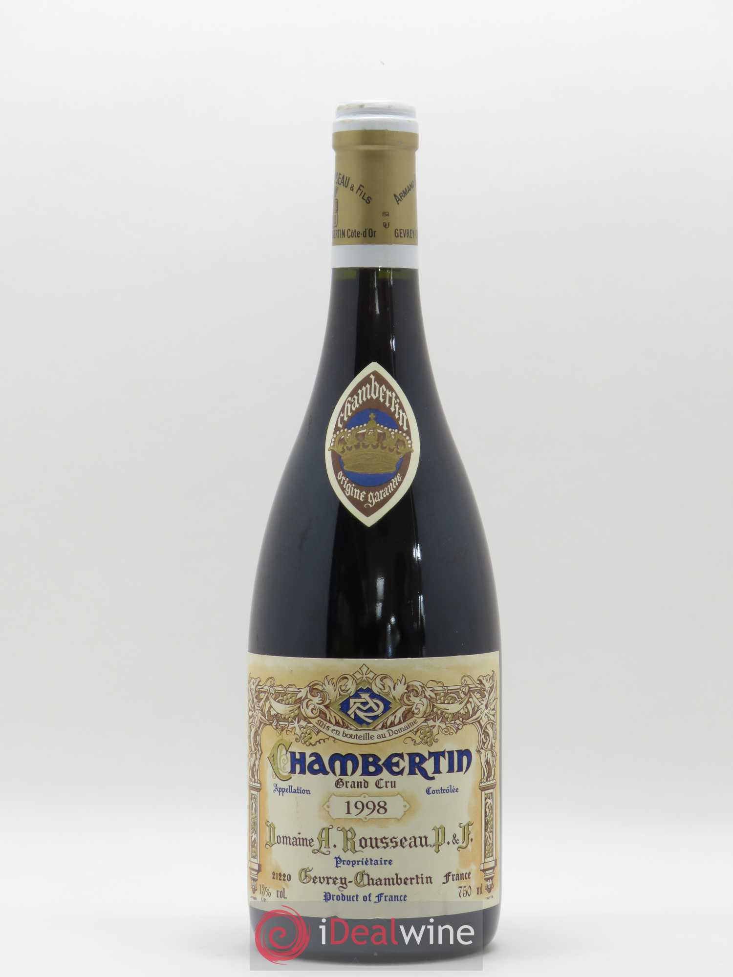 Chambertin Grand Cru Armand Rousseau (Domaine) 1998 - Lot de 1 bouteille - 0