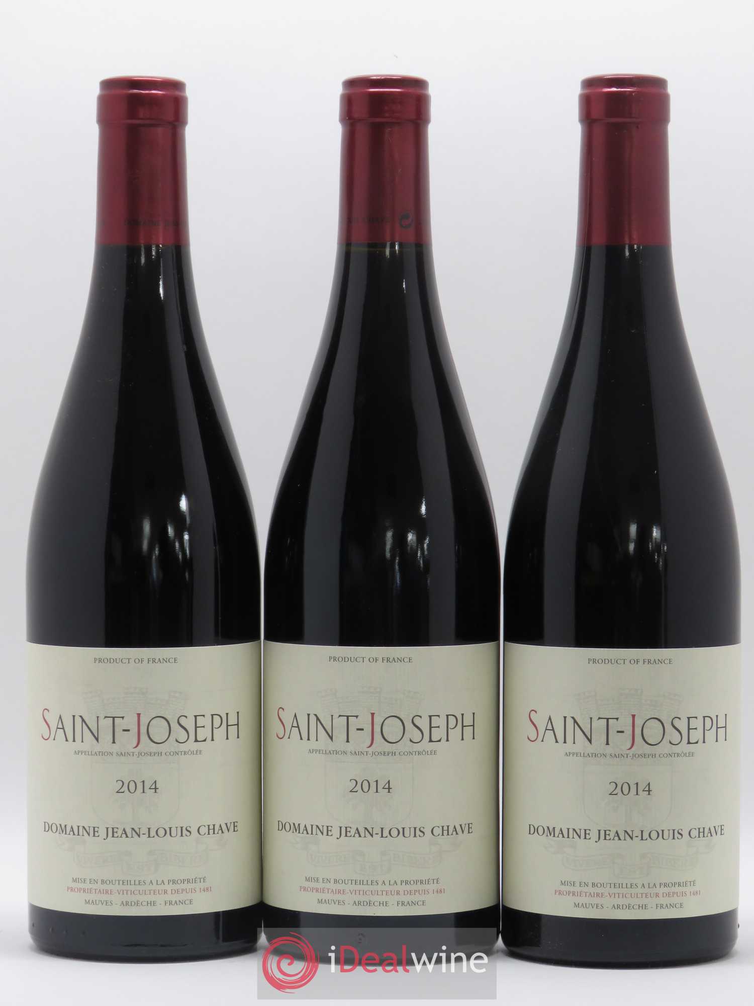 Saint-Joseph Jean-Louis Chave 2014 - Lot de 3 bouteilles - 0