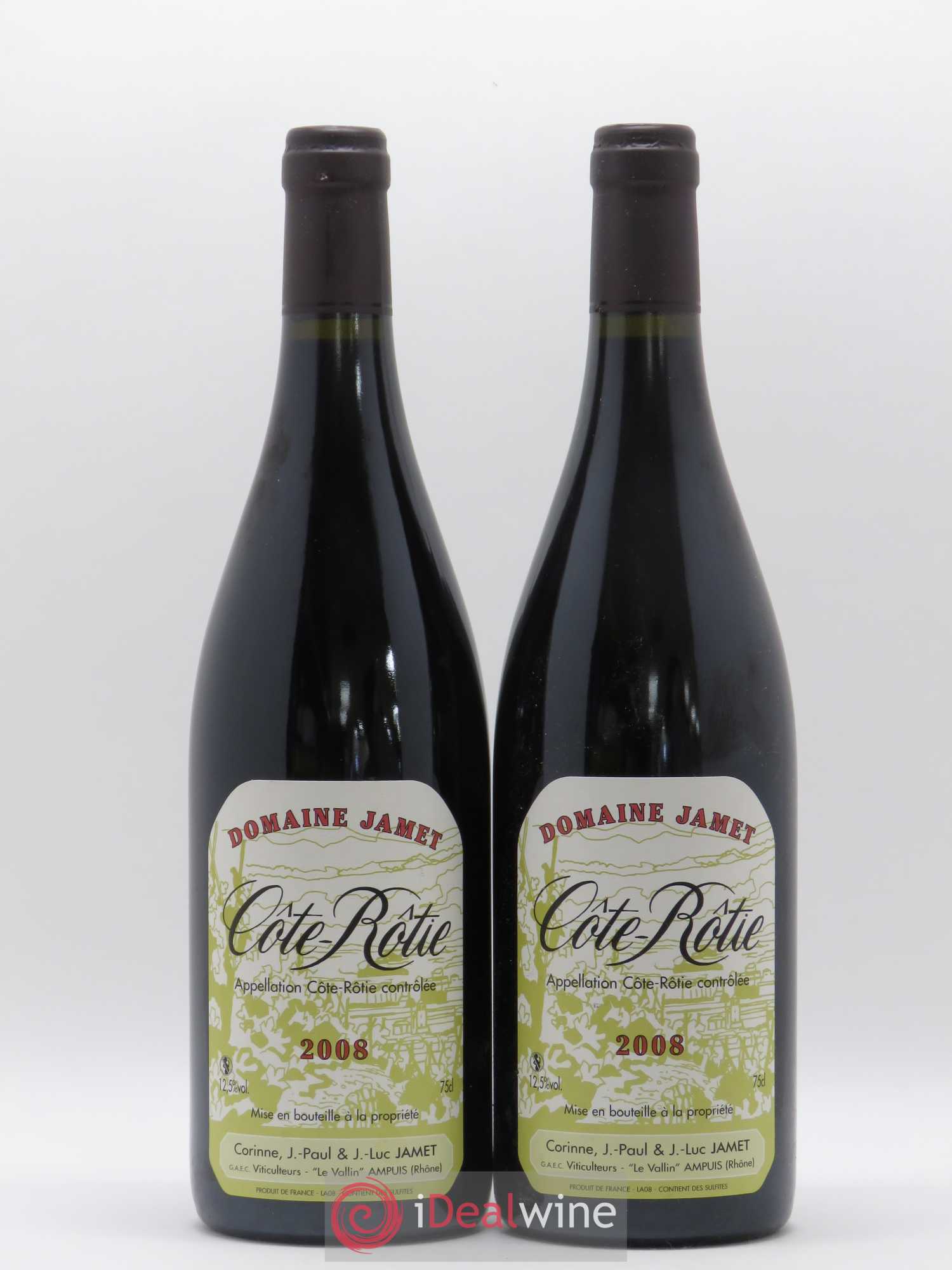 Côte-Rôtie Jamet (Domaine) 2008 - Lot de 2 bouteilles - 0
