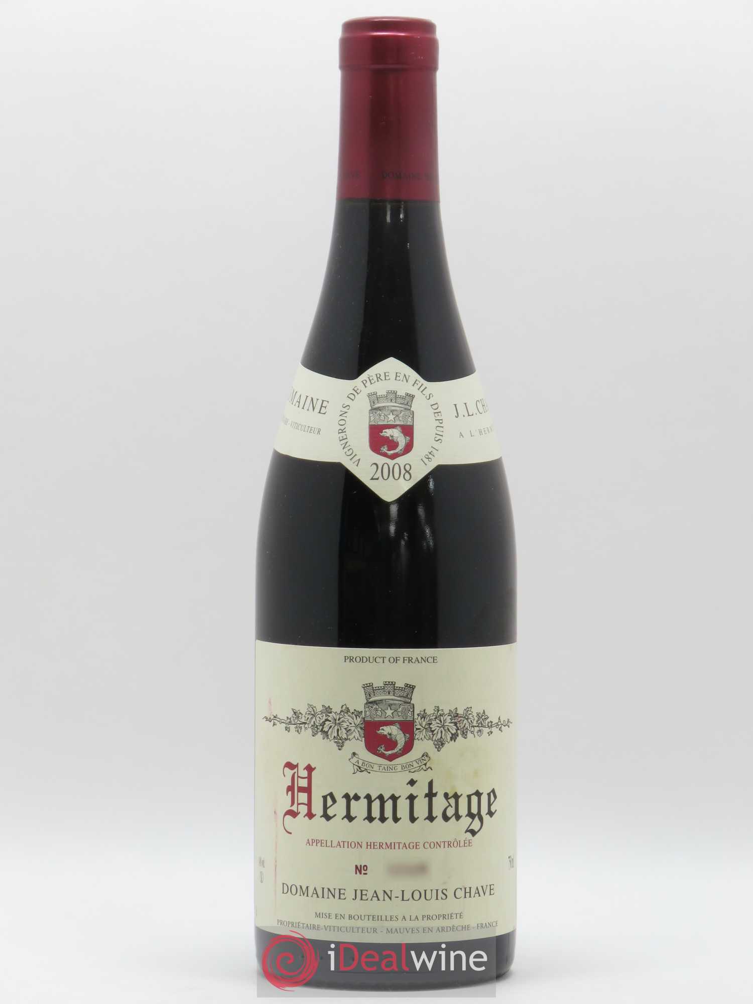 Hermitage Jean-Louis Chave 2008 - Lot de 1 bouteille - 0