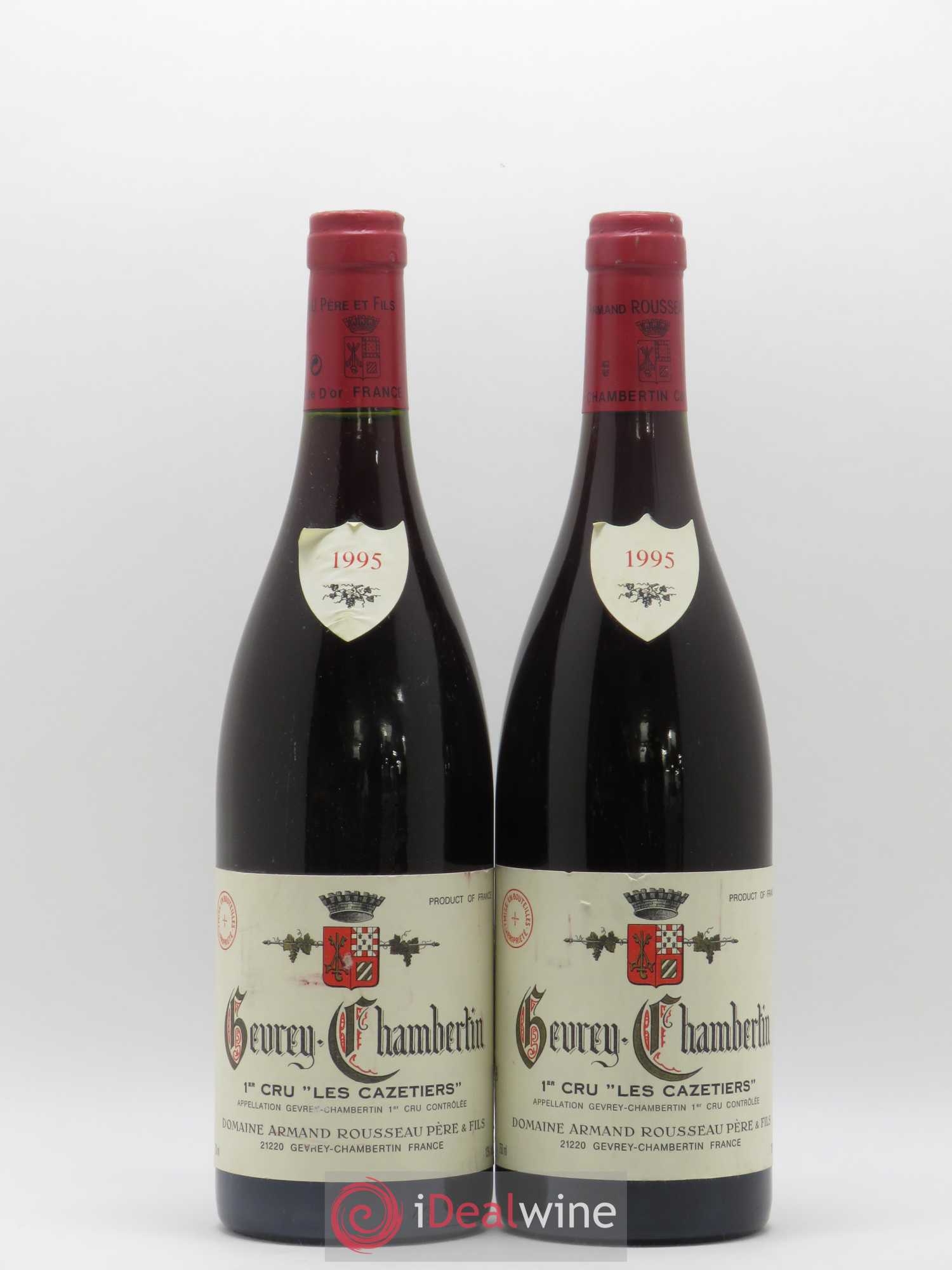 Gevrey-Chambertin 1er Cru Les Cazetiers Armand Rousseau (Domaine) 1995 - Lot de 2 bouteilles - 0