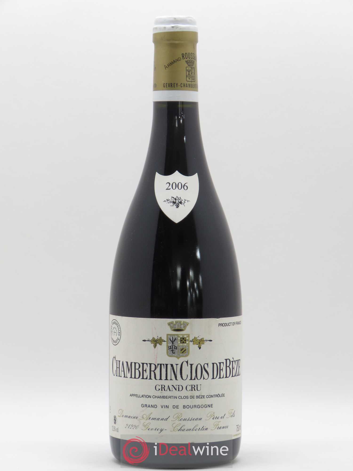 Chambertin Clos de Bèze Grand Cru Armand Rousseau (Domaine) 2006 - Lot de 1 bouteille - 0