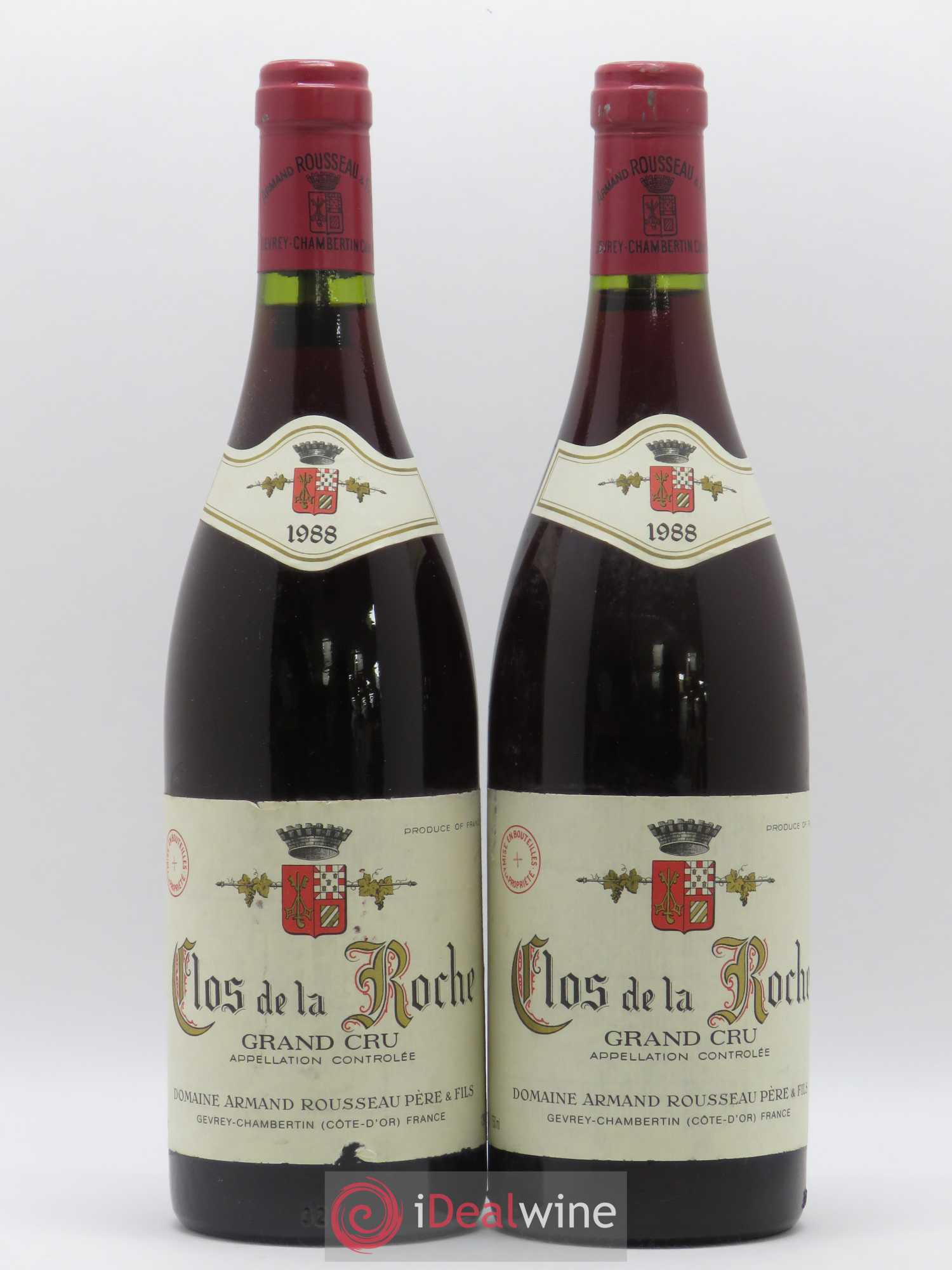 Clos de la Roche Grand Cru Armand Rousseau (Domaine) 1988 - Lot de 2 bouteilles - 0
