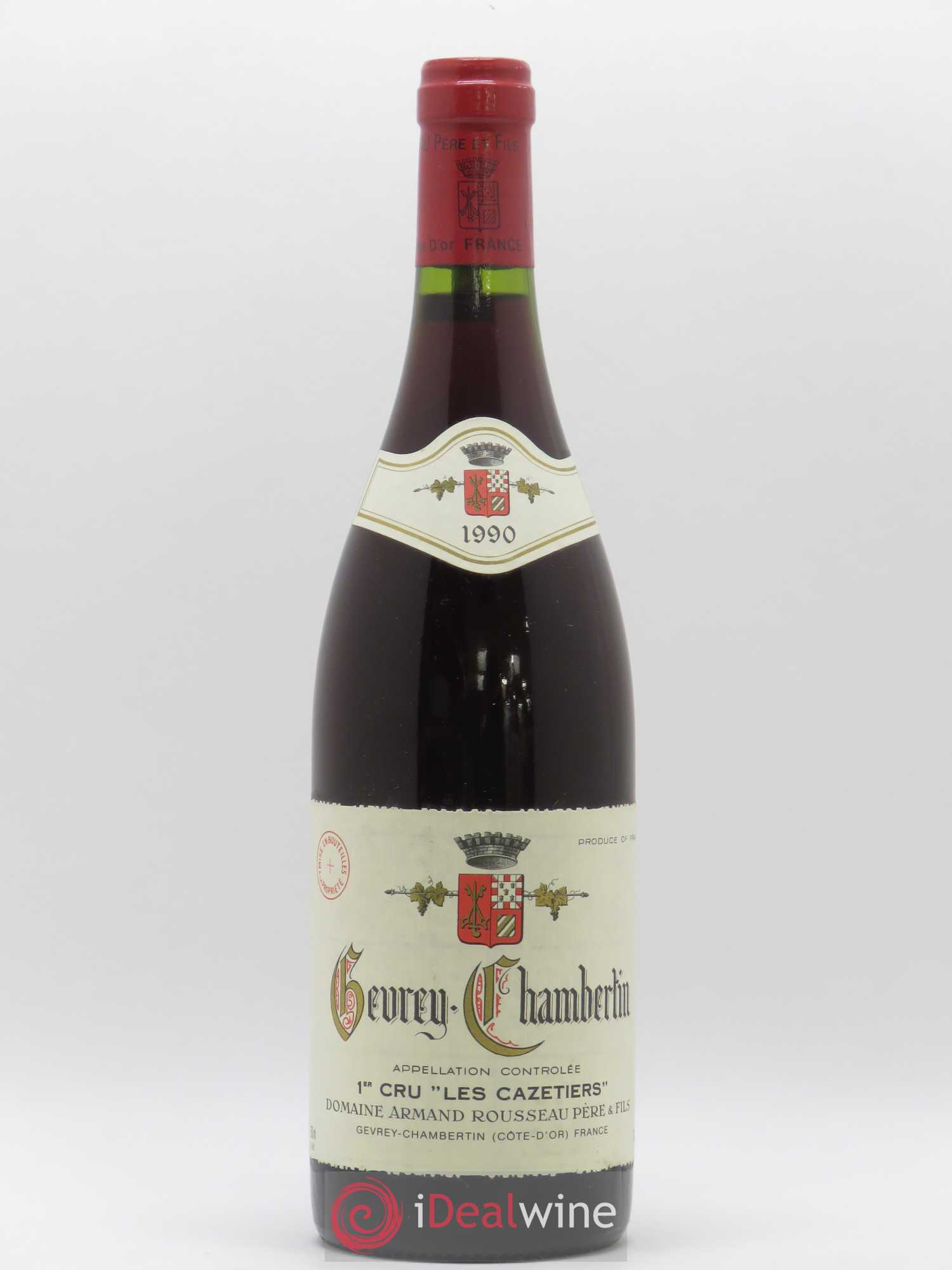 Gevrey-Chambertin 1er Cru Les Cazetiers Armand Rousseau (Domaine) 1990 - Lot de 1 bouteille - 0
