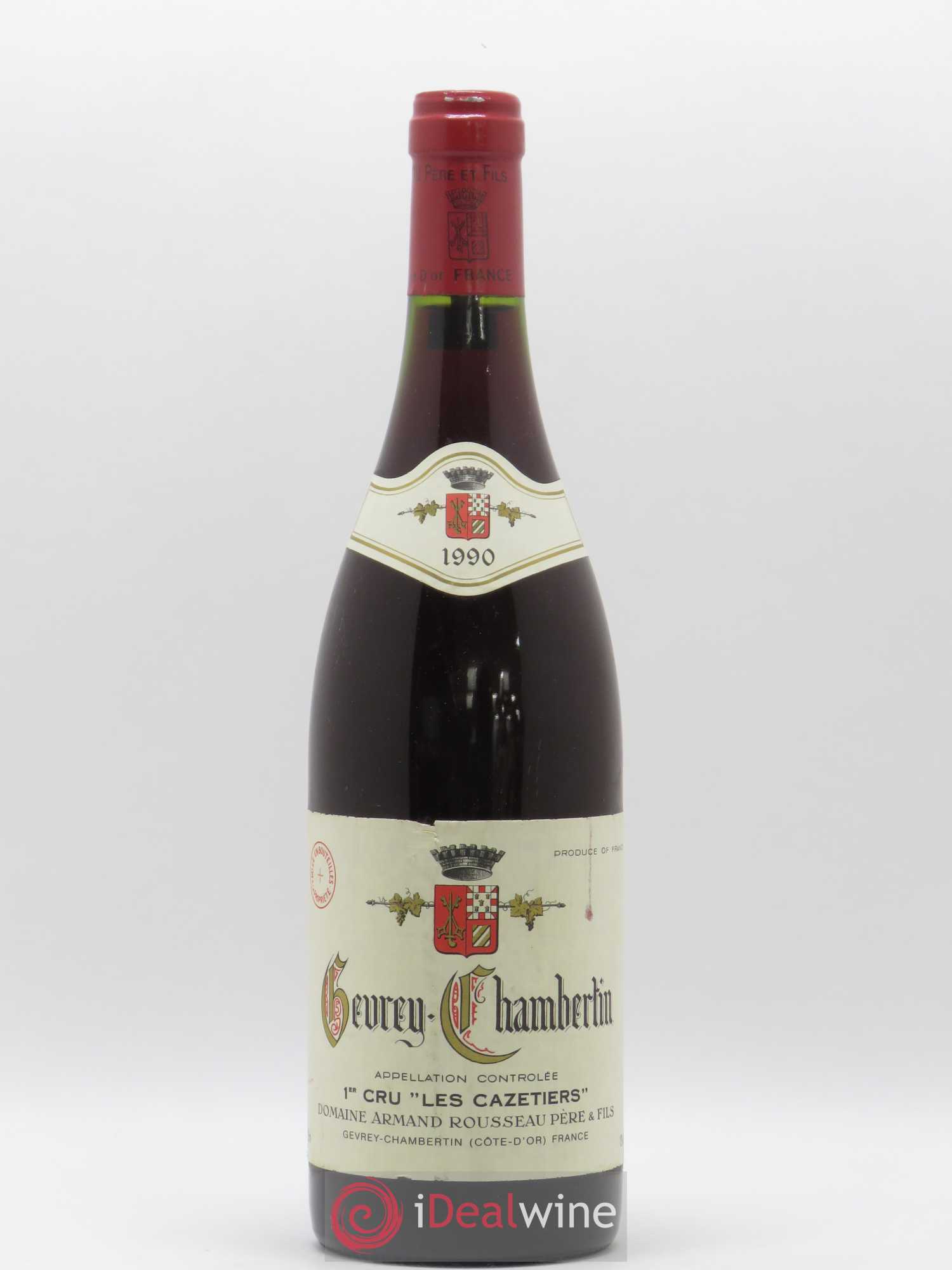 Gevrey-Chambertin 1er Cru Les Cazetiers Armand Rousseau (Domaine) 1990 - Lot de 1 bouteille - 0