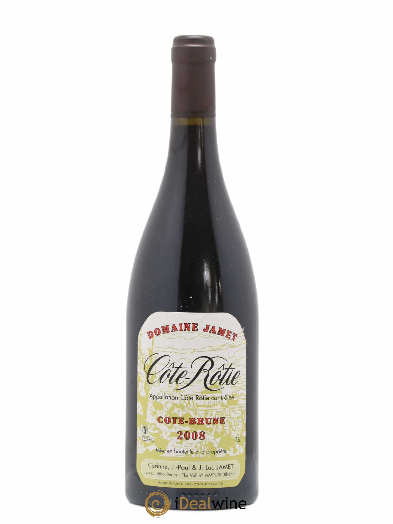 Côte-Rôtie Côte Brune Jamet (Domaine) 2008 - Lot de 1 bouteille - 0