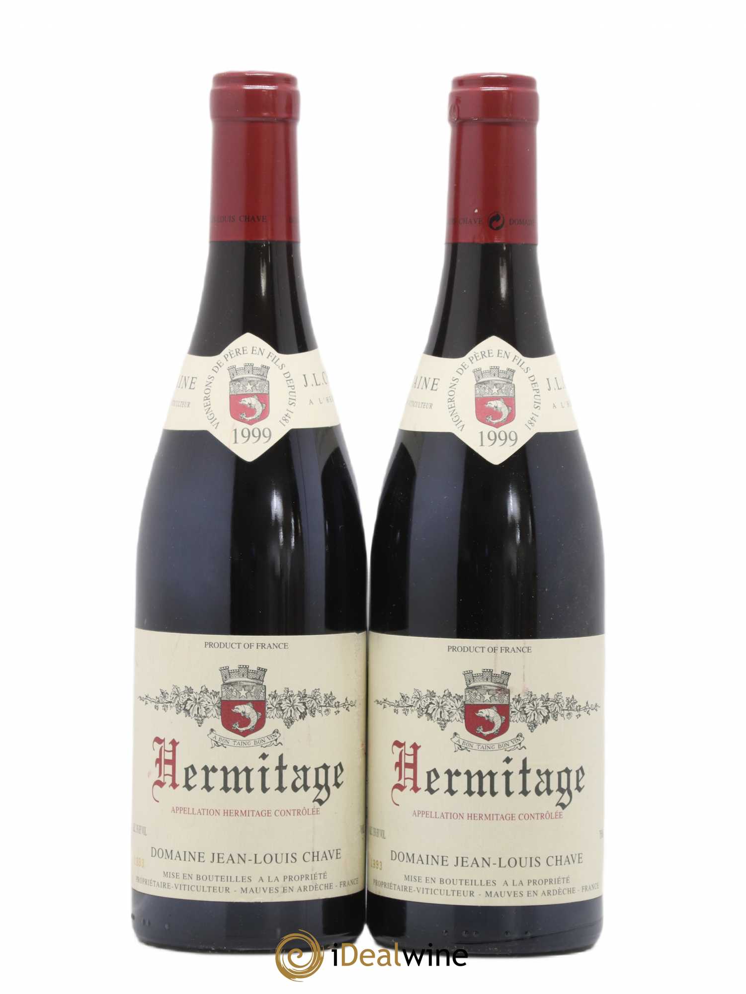 Hermitage Jean-Louis Chave 1999 - Lot de 2 bouteilles - 0