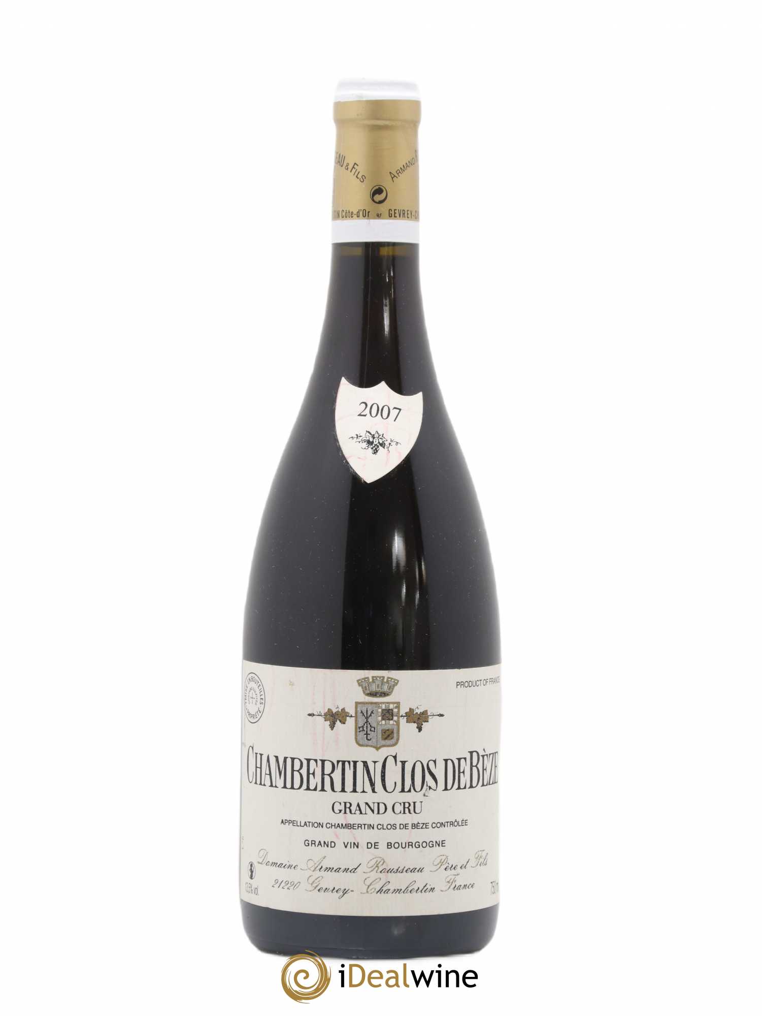 Chambertin Clos de Bèze Grand Cru Armand Rousseau (Domaine) 2007 - Lot de 1 bouteille - 0
