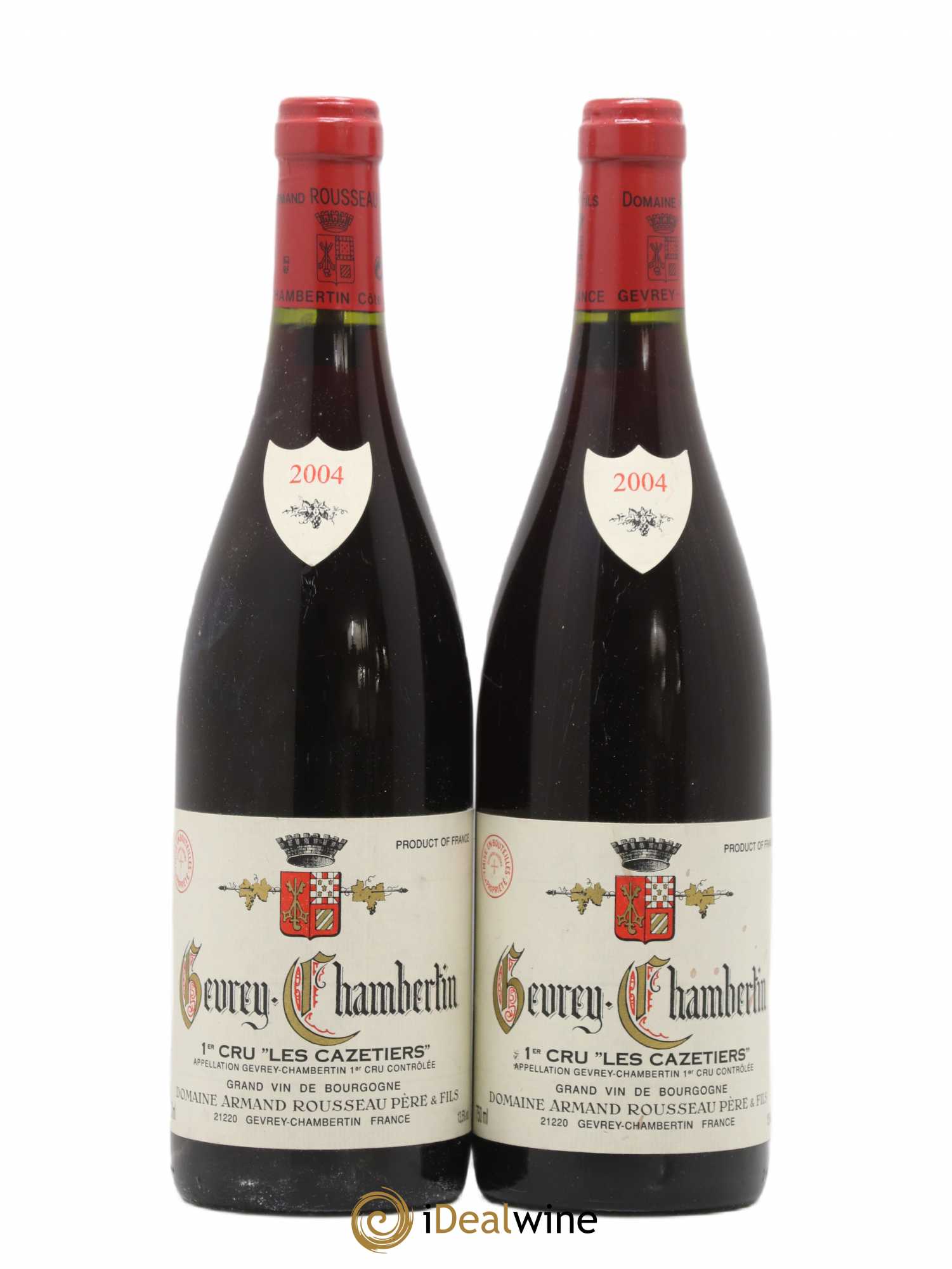Gevrey-Chambertin 1er Cru Les Cazetiers Armand Rousseau (Domaine) 2004 - Lot de 2 bouteilles - 0
