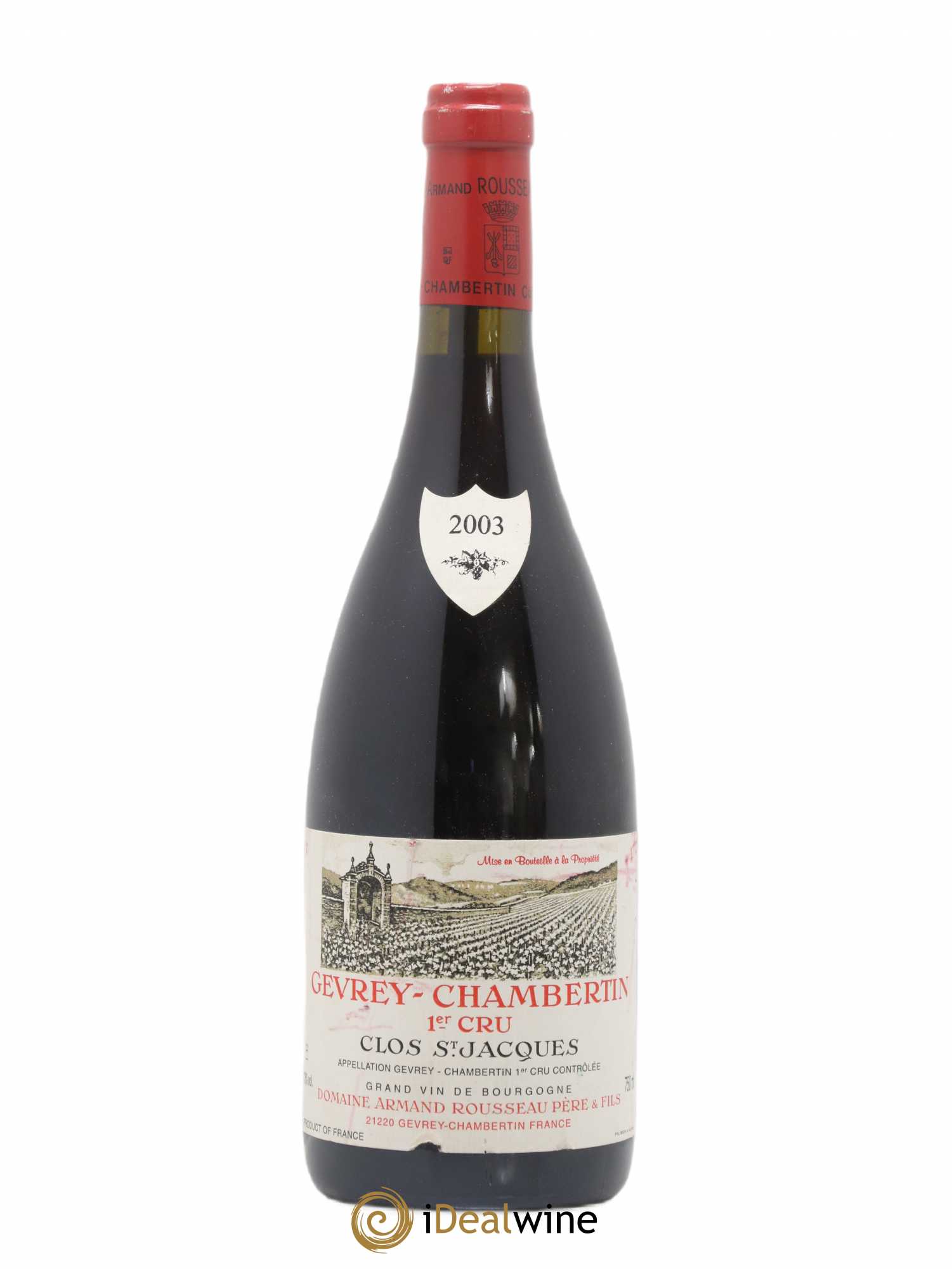 Gevrey-Chambertin 1er Cru Clos Saint-Jacques Armand Rousseau (Domaine) 2003 - Lot de 1 bouteille - 0