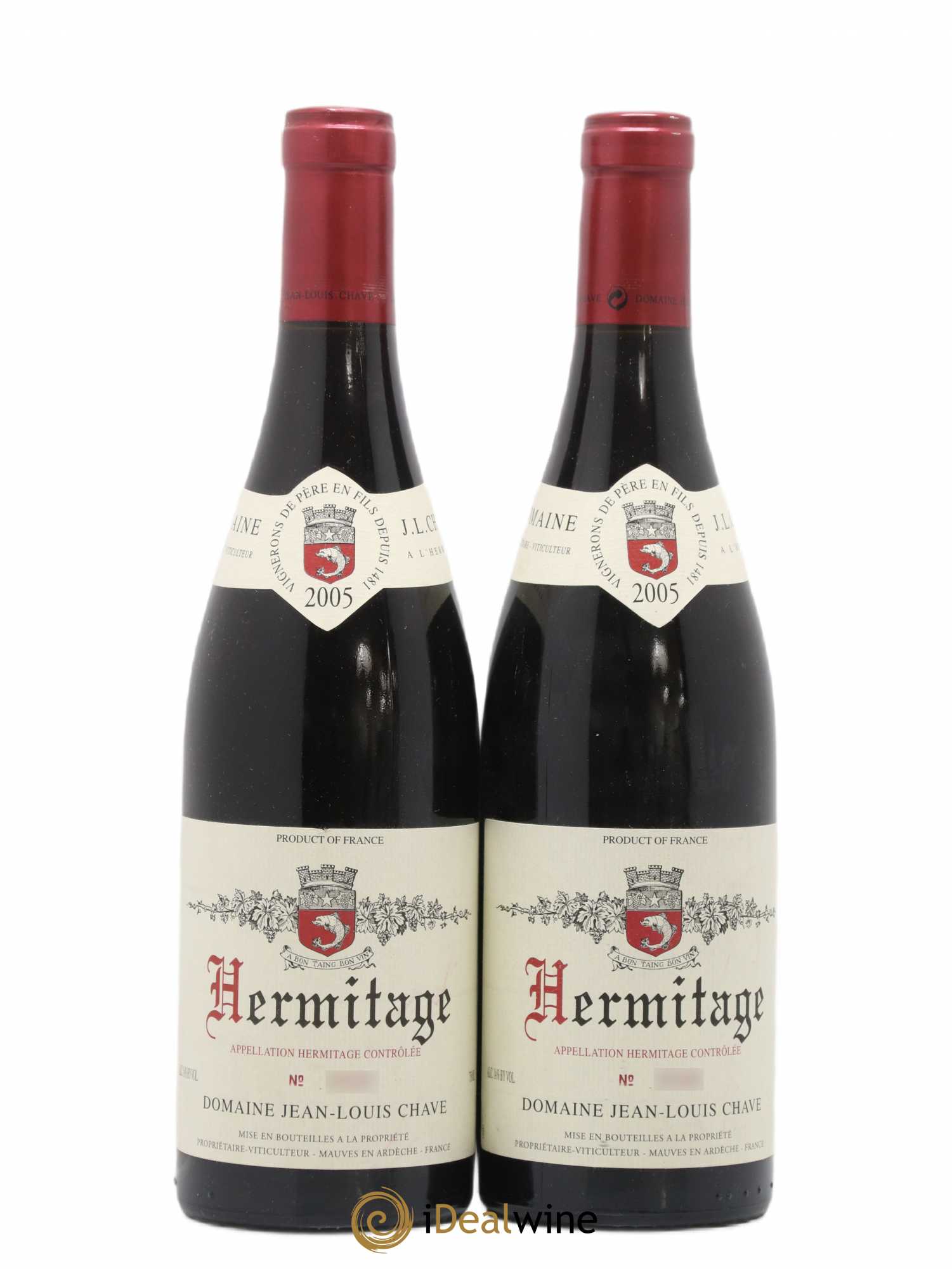 Hermitage Jean-Louis Chave 2005 - Lot de 2 bouteilles - 0