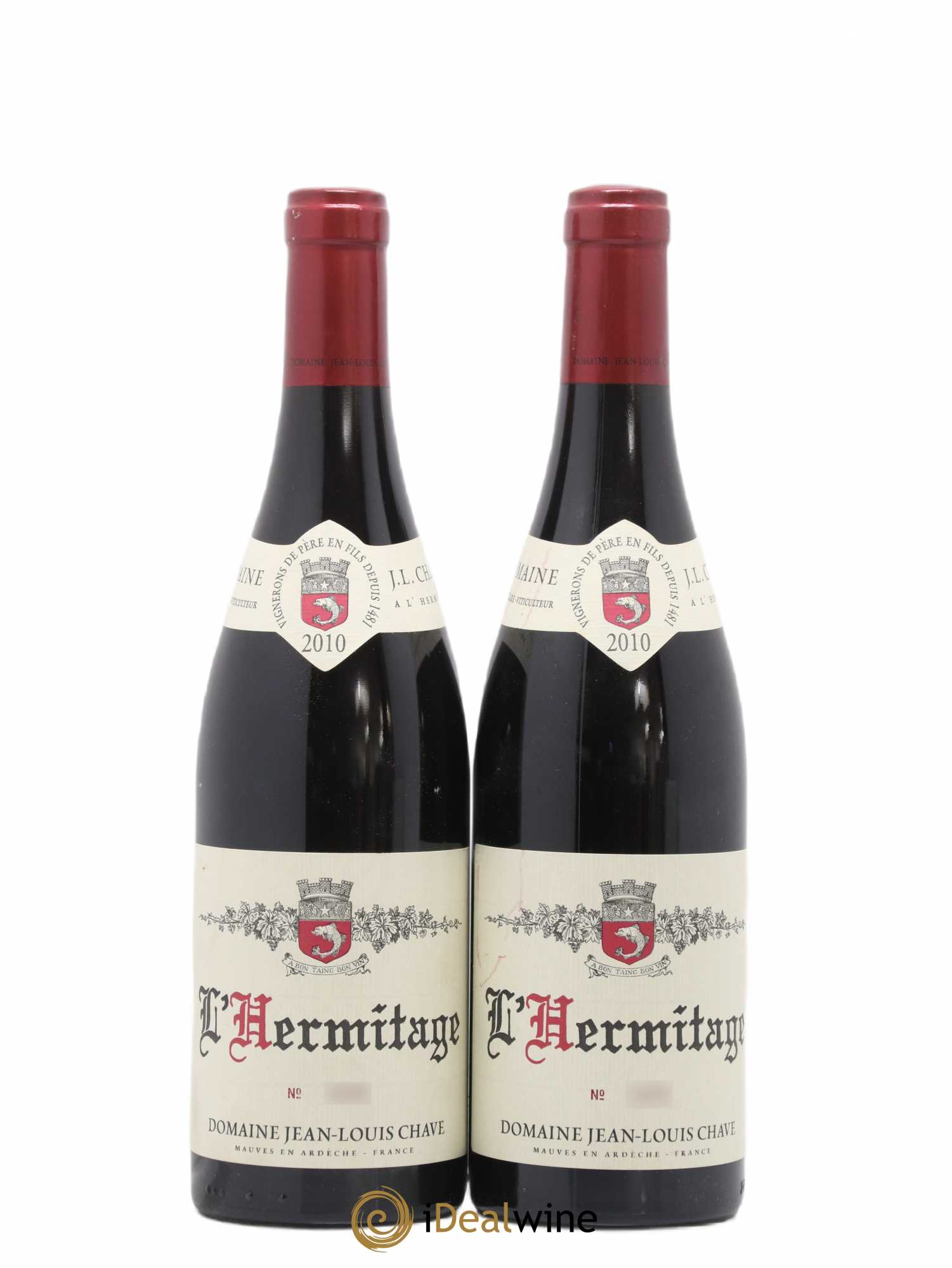 Hermitage Jean-Louis Chave 2010 - Lot de 2 bouteilles - 0