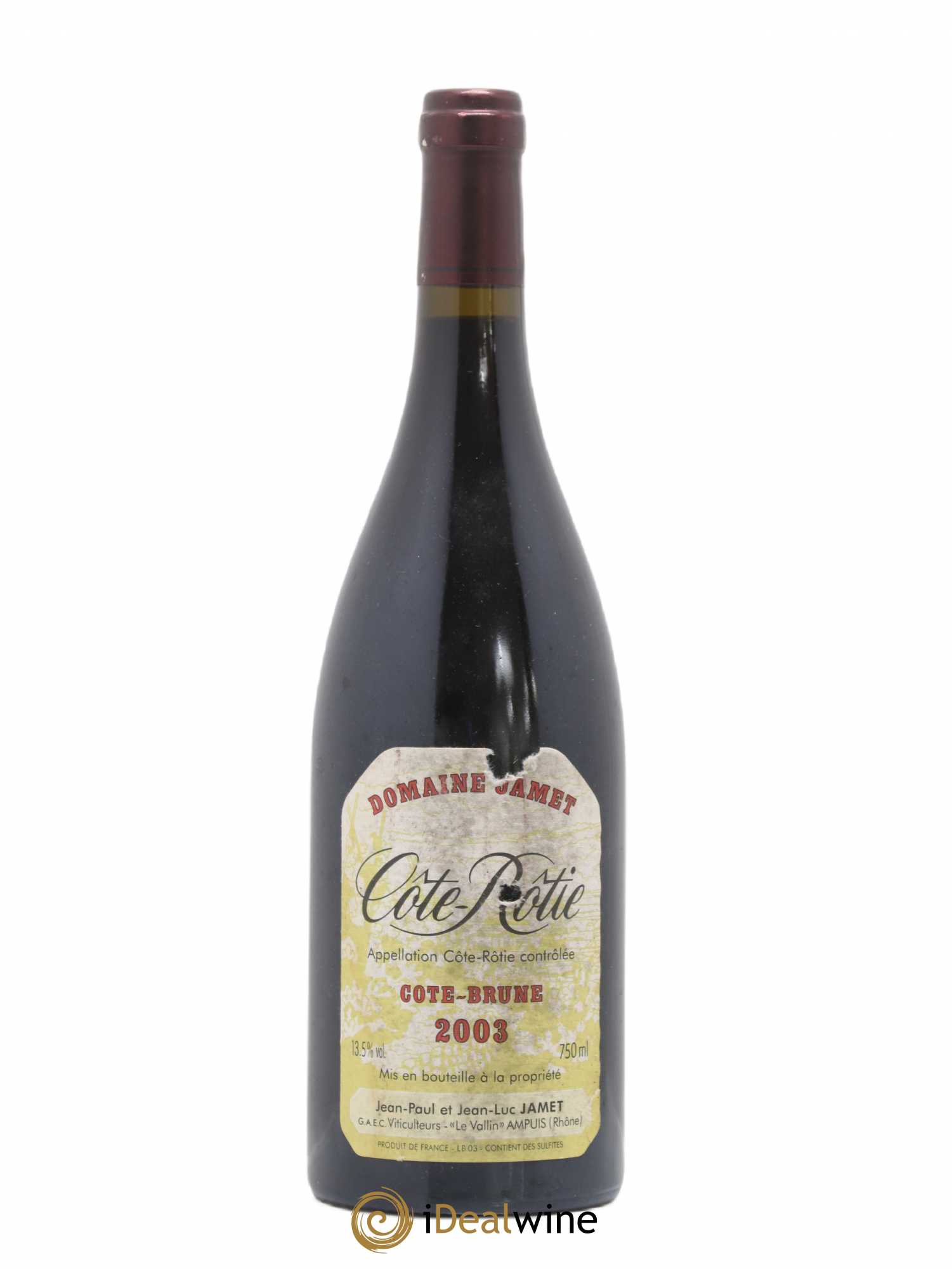 Côte-Rôtie Côte Brune Jamet (Domaine) 2003 - Lot de 1 bouteille - 0