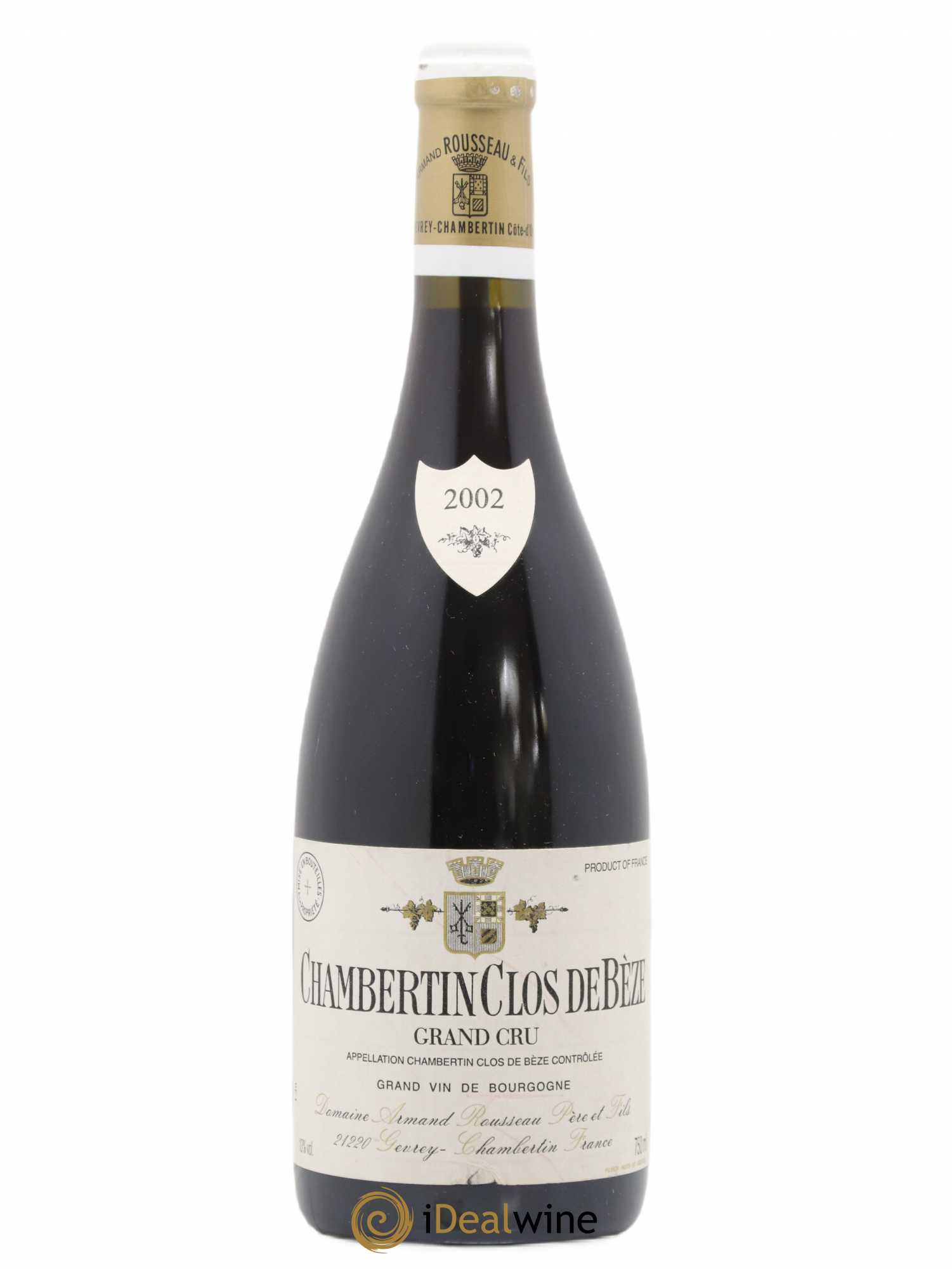 Chambertin Clos de Bèze Grand Cru Armand Rousseau (Domaine) 2002 - Lot de 1 bouteille - 0